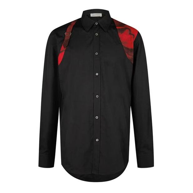 image of Alexander Mcqueen O1G2R1Mq0324 Shirt In Black, Men's (Size Large)