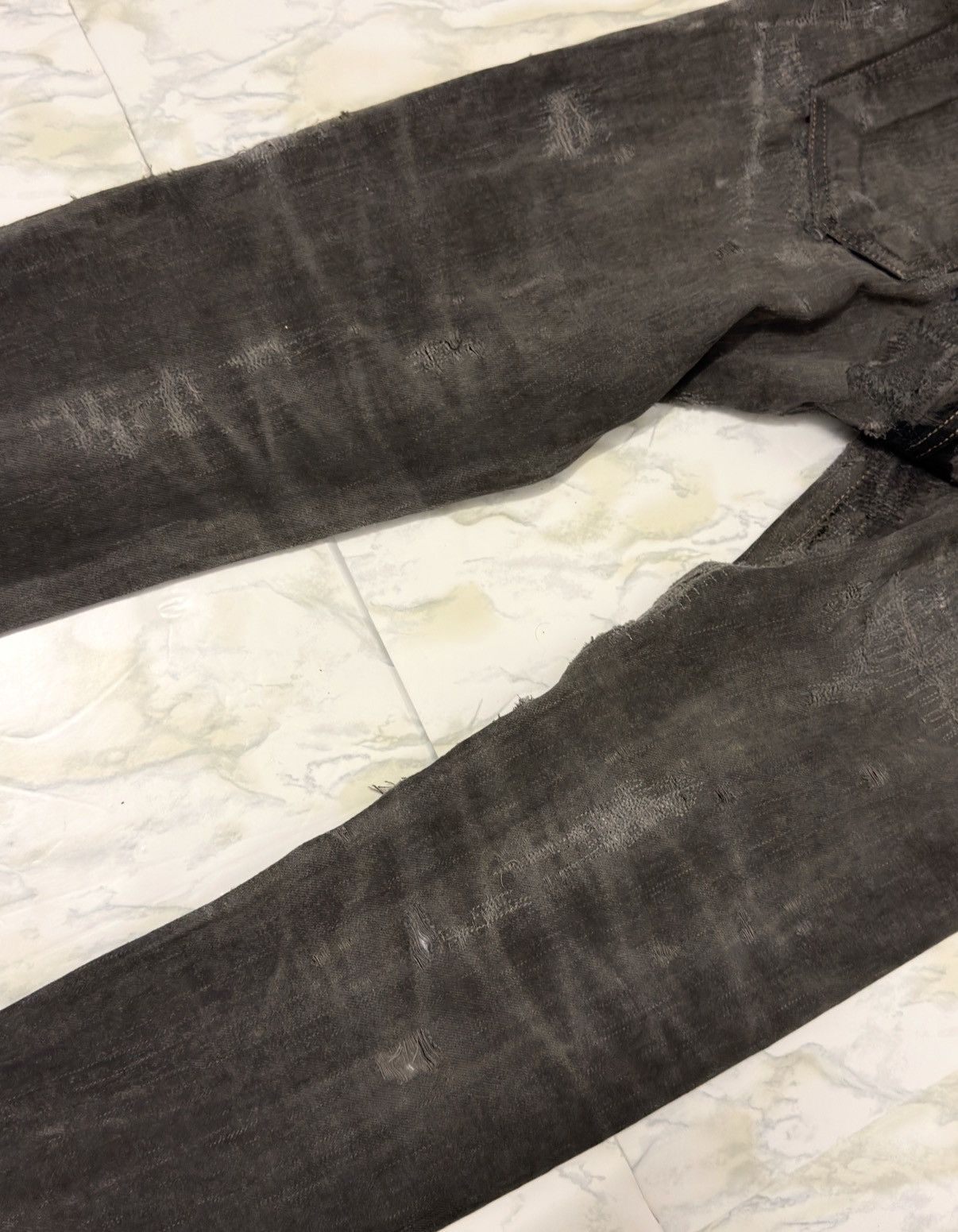 Rick Owens Drkshdw Rick Owens Hogwash Detroit Cut Denim Size US 29 - 13 Thumbnail