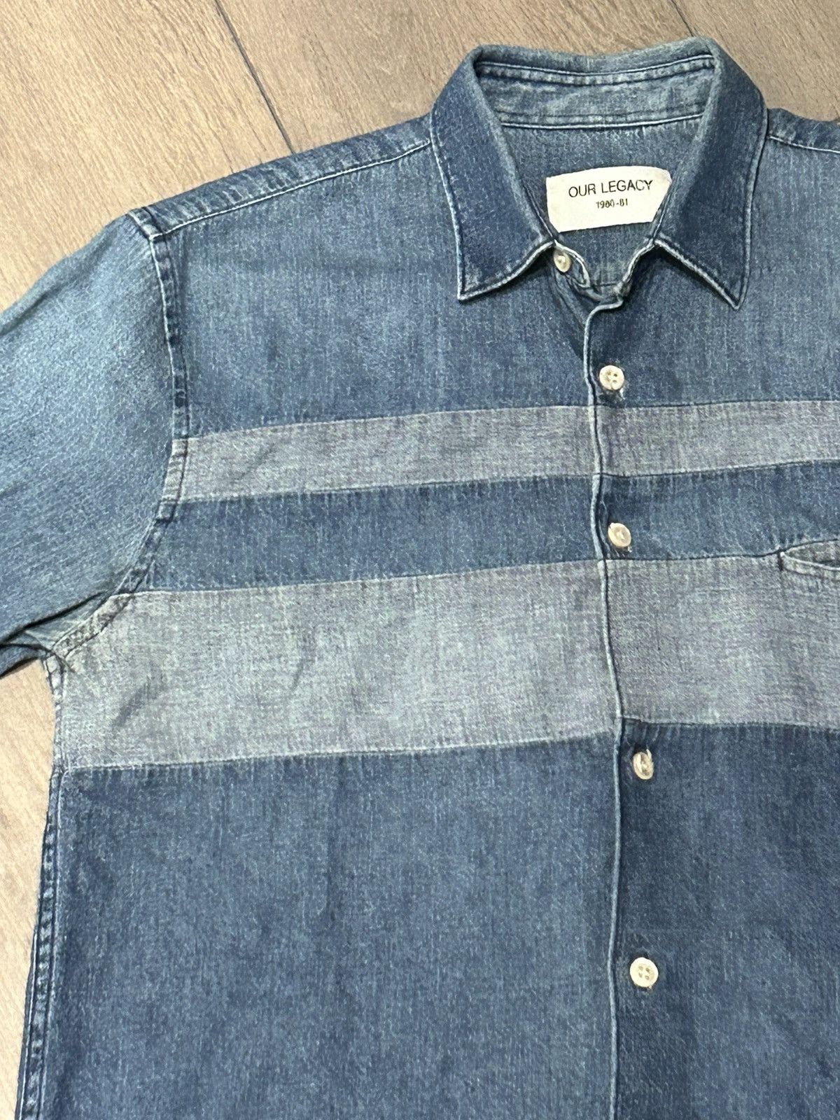 Our Legacy Our Legacy Patchwork Denim Shirt Size US S / EU 44-46 / 1 - 5 Thumbnail
