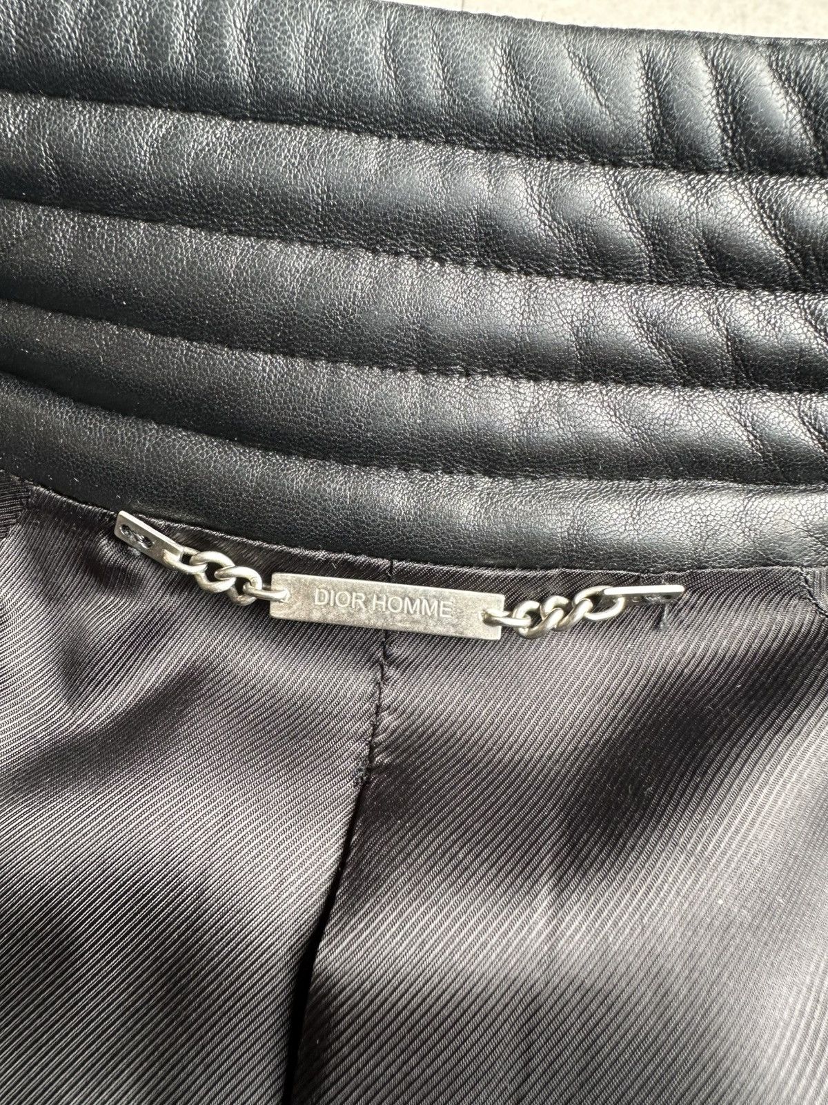 Dior × Hedi Slimane Dior Homme AW04 “VOTC” leather bomber jacket Size US M / EU 48-50 / 2 - 12 Thumbnail