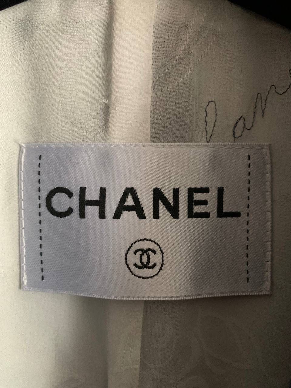 Chanel Chanel Jacket Coat CC Women Double Breasted Logo Blue Sz:36 Size S / US 4 / IT 40 - 8 Thumbnail