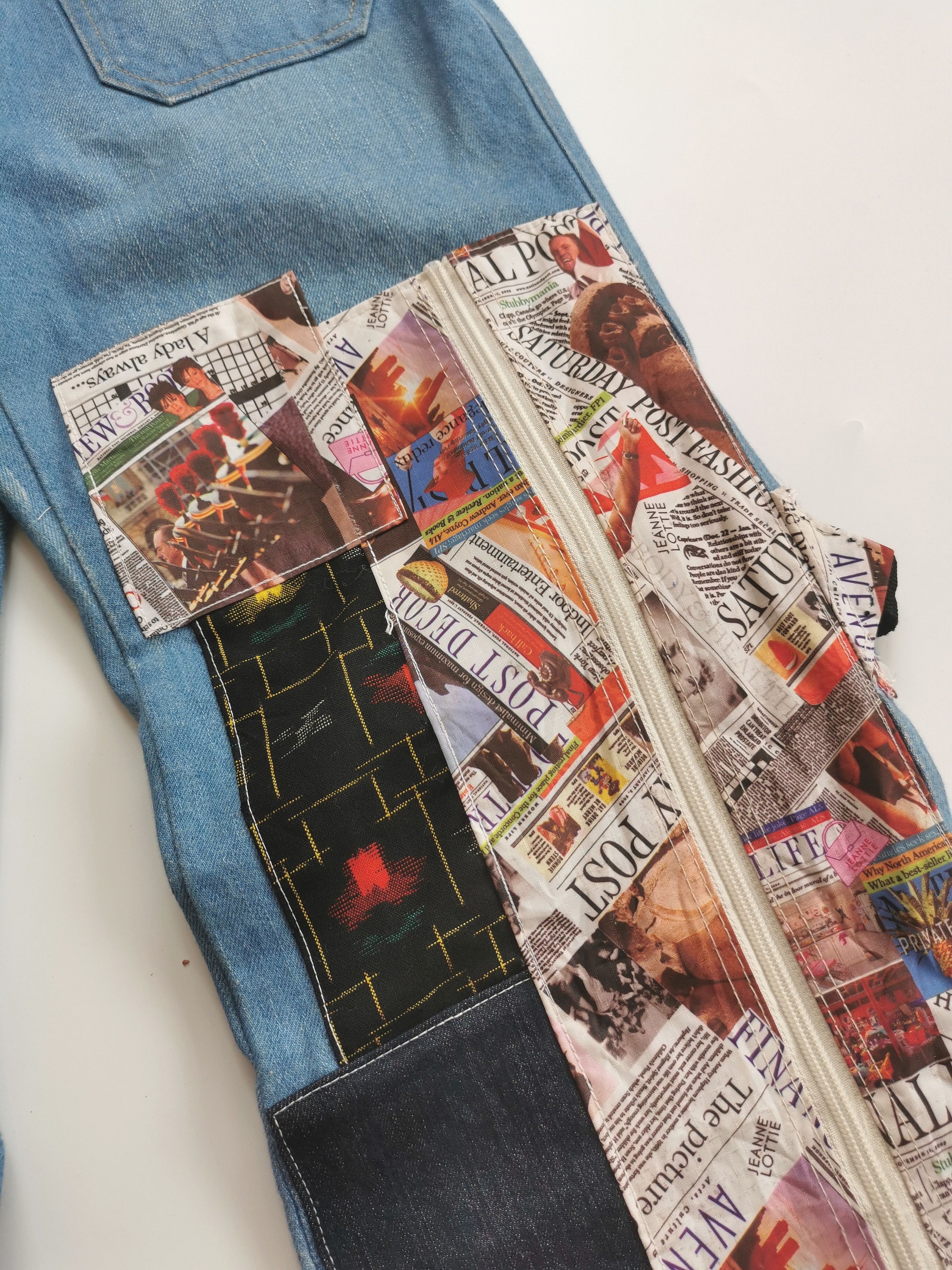 Kapital Avantgarde Handmade Masterpiece Collage Patchwork Magazine Size US 32 / EU 48 - 11 Thumbnail