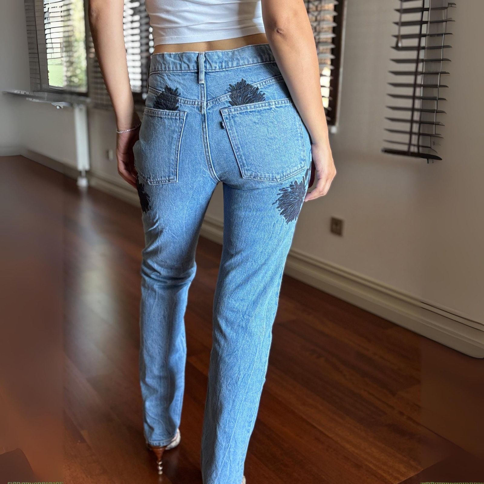 Levi's × Levi's Made & Crafted × Levi's Vintage Clothing Levi’s Made & Crafted Sample Jeans Floral Embroidery Archive Size US 27 - 1 Thumbnail