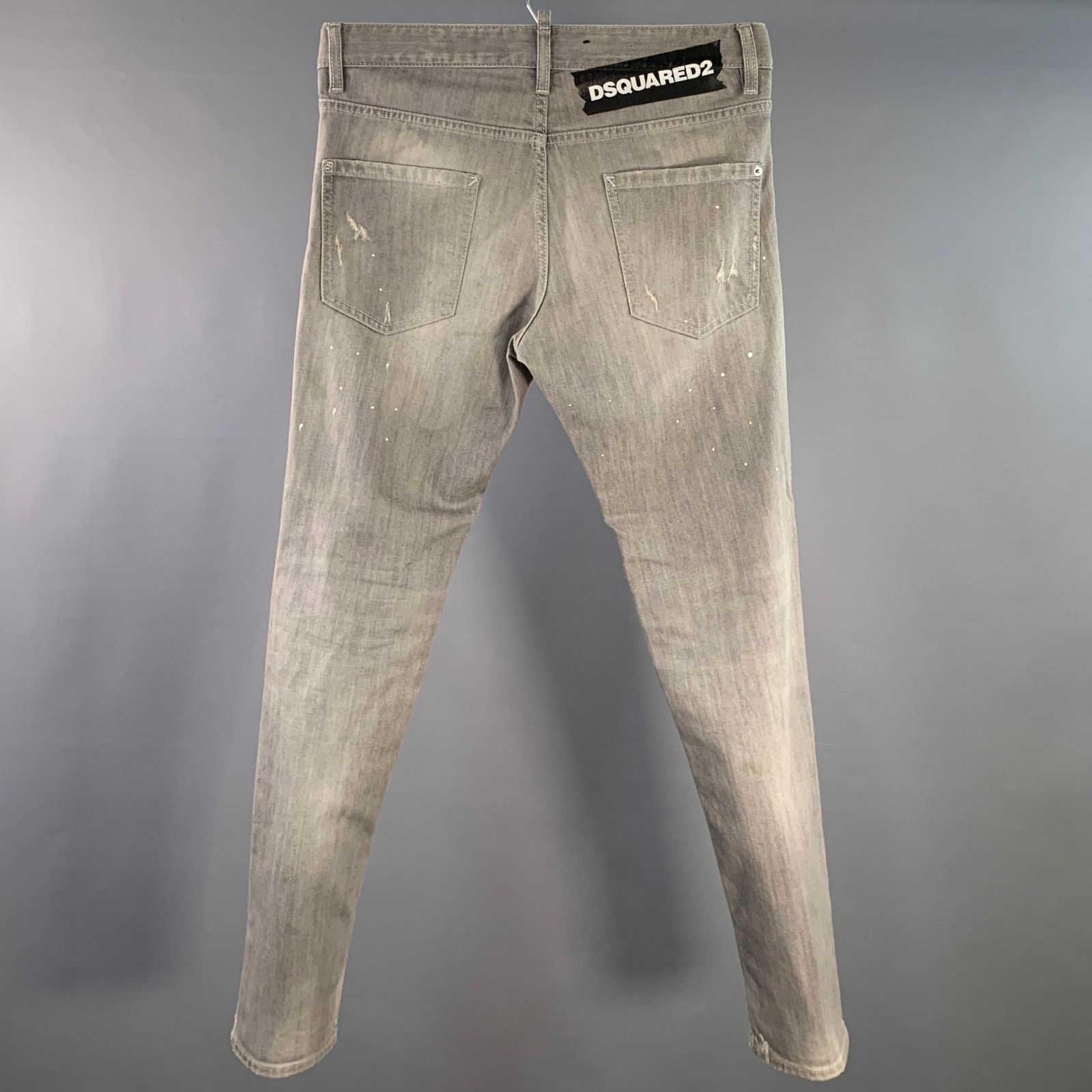 Dsquared2 DSQUARED2 Distressed Cotton Straight Button Jeans Size US 32 / EU 48 - 3 Thumbnail
