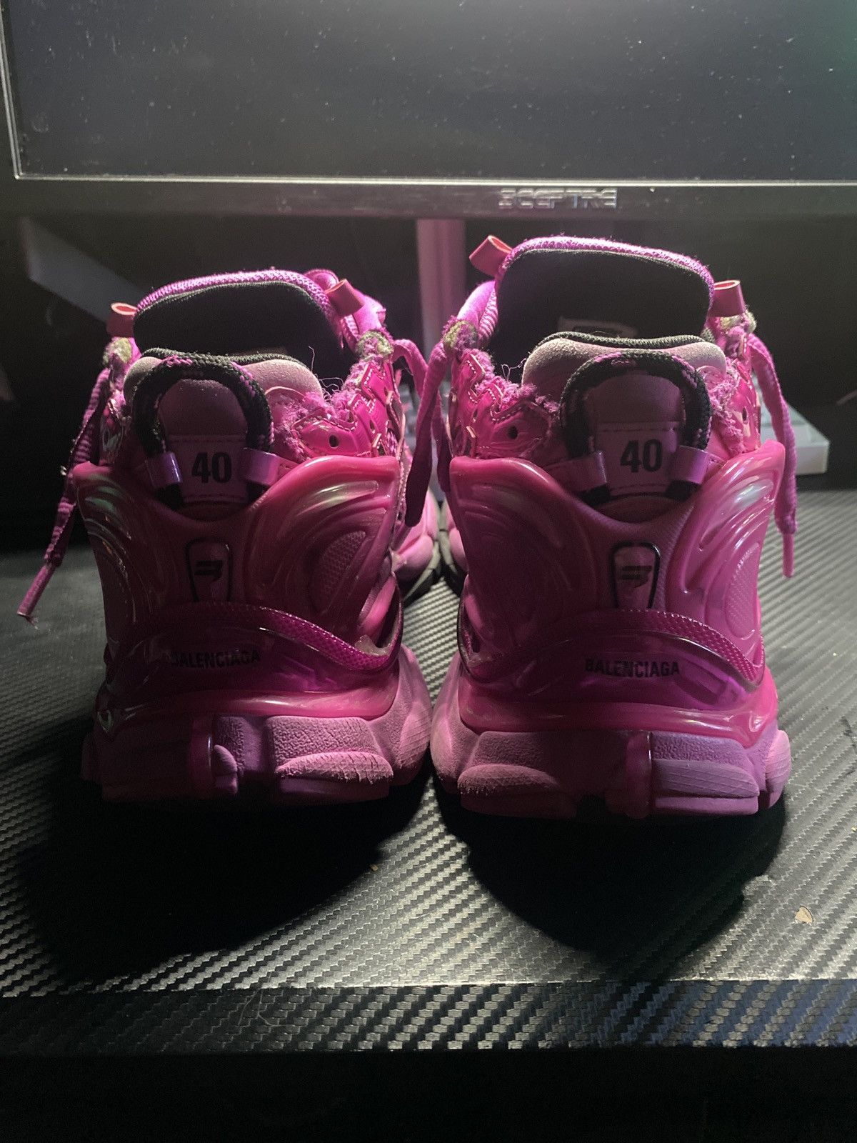 Balenciaga Balenciaga Runner “Dark Pink” Size US 7.5 / EU 40-41 - 4 Thumbnail