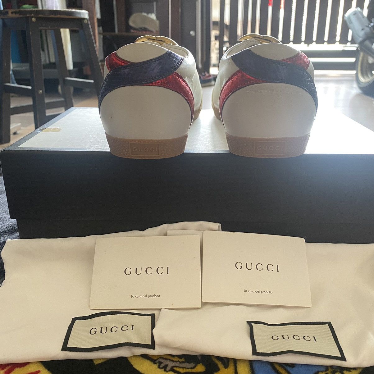 Gucci × Vintage GUCCI GG MARMONT LOW-CUT SNEAKERS Size US 9 / EU 42 - 5 Thumbnail