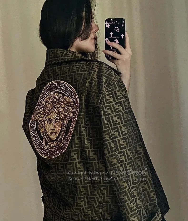 Other Fendi Versace x Manin Lao Hua Water Diamond Portrait Jacke Size US M / EU 48-50 / 2 - 8 Thumbnail