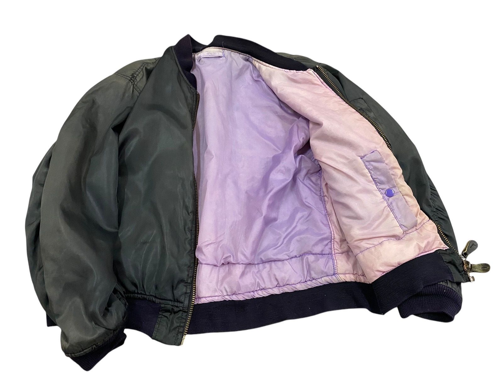 Vintage Vtg Bomber Jacket Radio Days Talon Zip Size US L / EU 52-54 / 3 - 2 Thumbnail