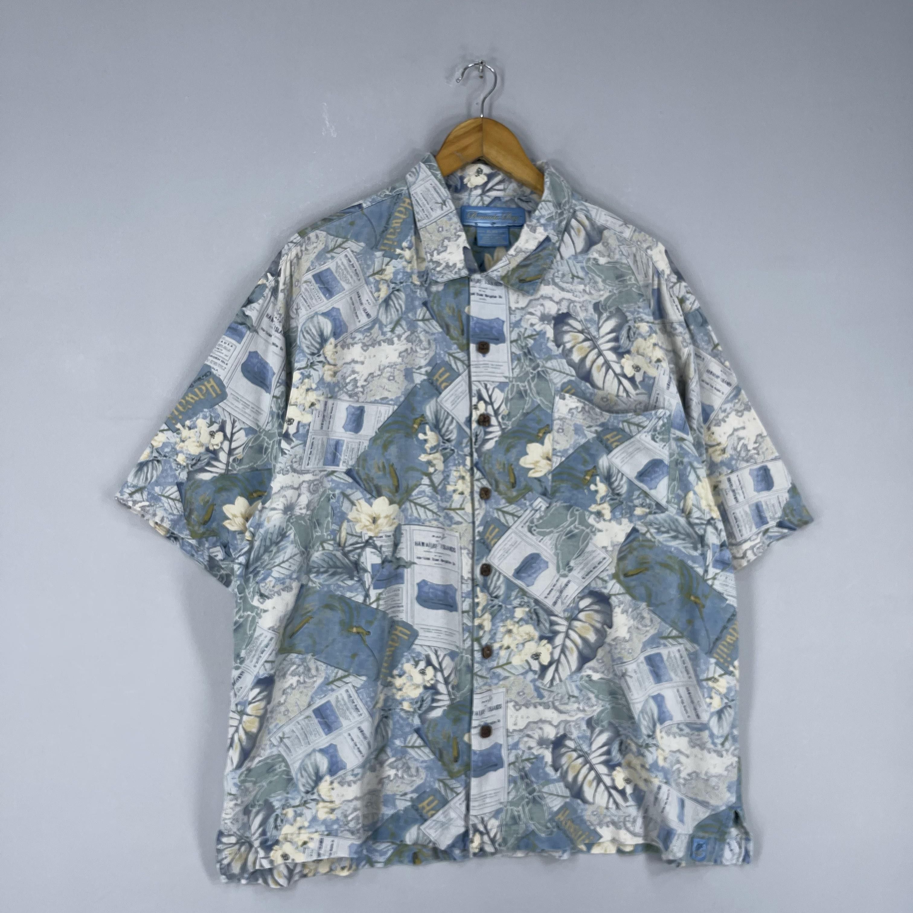Vintage Vintage Hawaiian Aloha Floral Beach Surfing Motive Shirt Size US XL / EU 56 / 4 - 4 Thumbnail