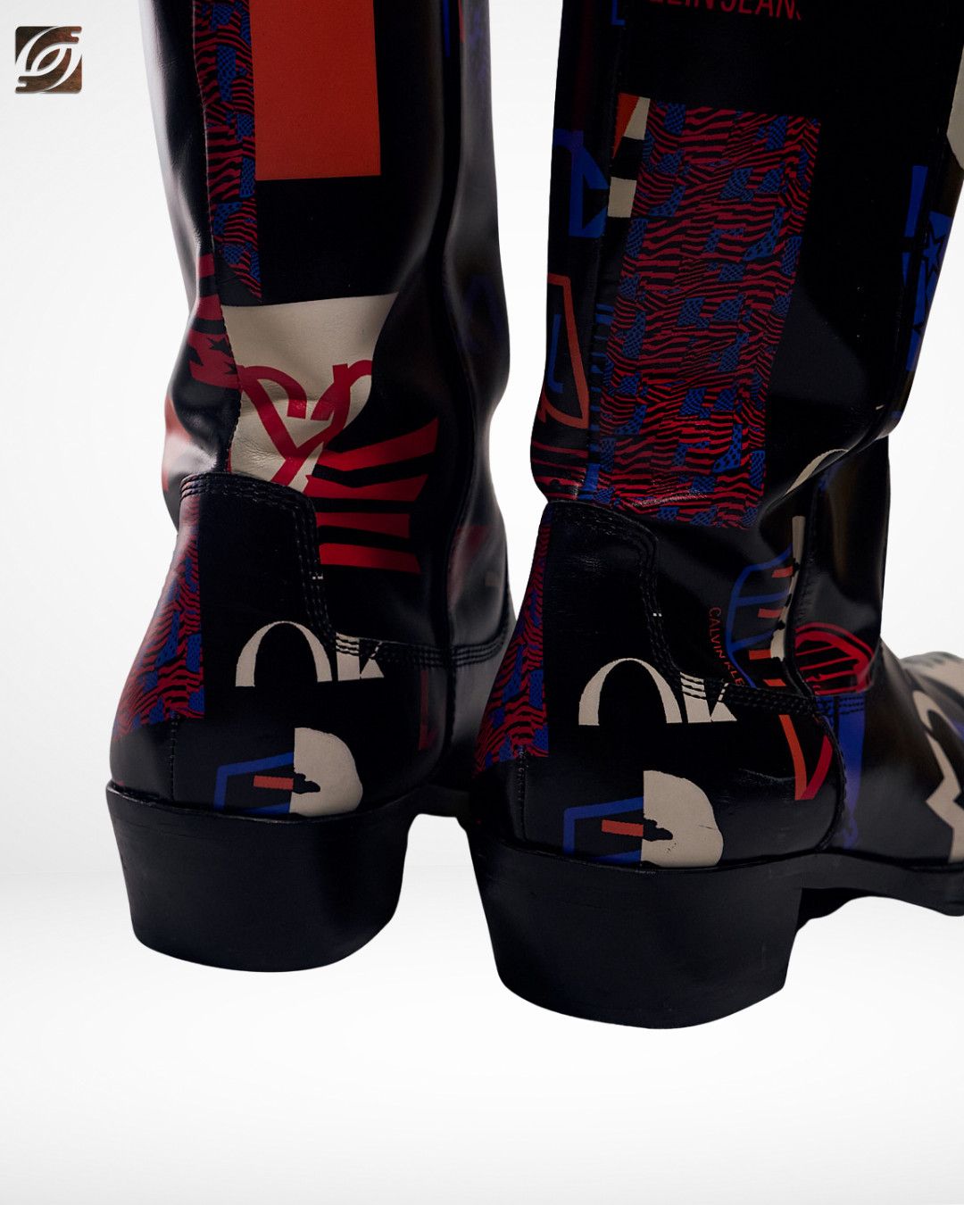 Raf Simons for Calvin Klein SS18 Capsule Buffalo Print Cowboy Boots Size US 11 / EU 44 - 10 Thumbnail