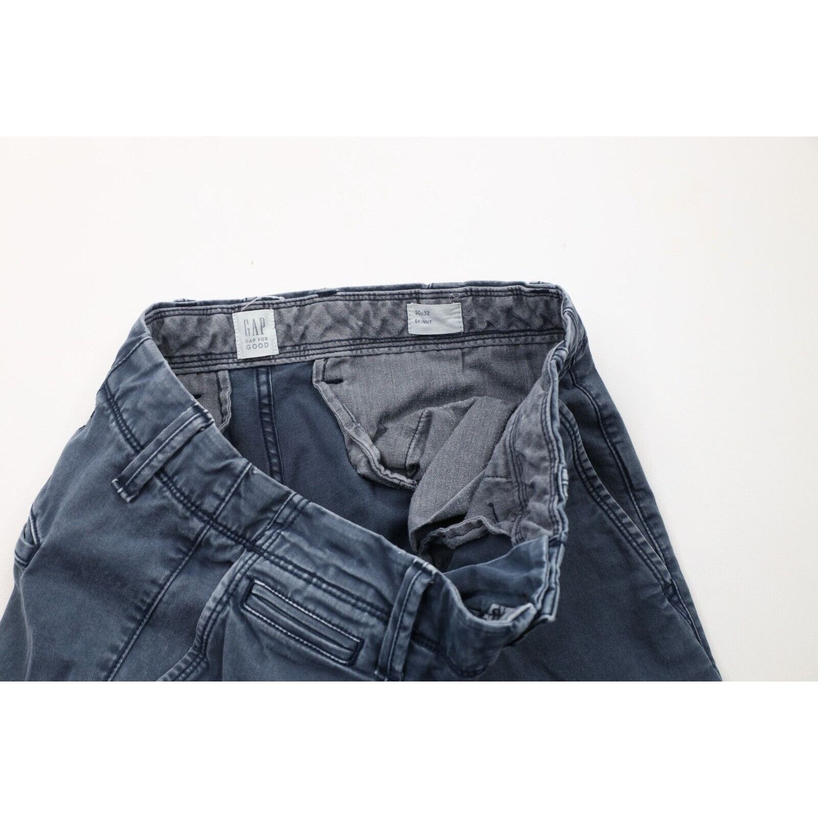 Gap × Vintage Vintage Y2K Gap Faded Stretch Skinny Leg Chino Pants Size US 30 / EU 46 - 7 Thumbnail
