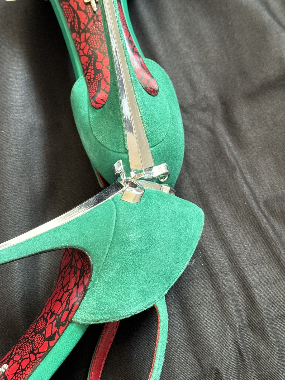 Paciotti Cesare Paciotti Dagger Heels in a rare emerald color Size US 7.5 / IT 37.5 - 7 Thumbnail