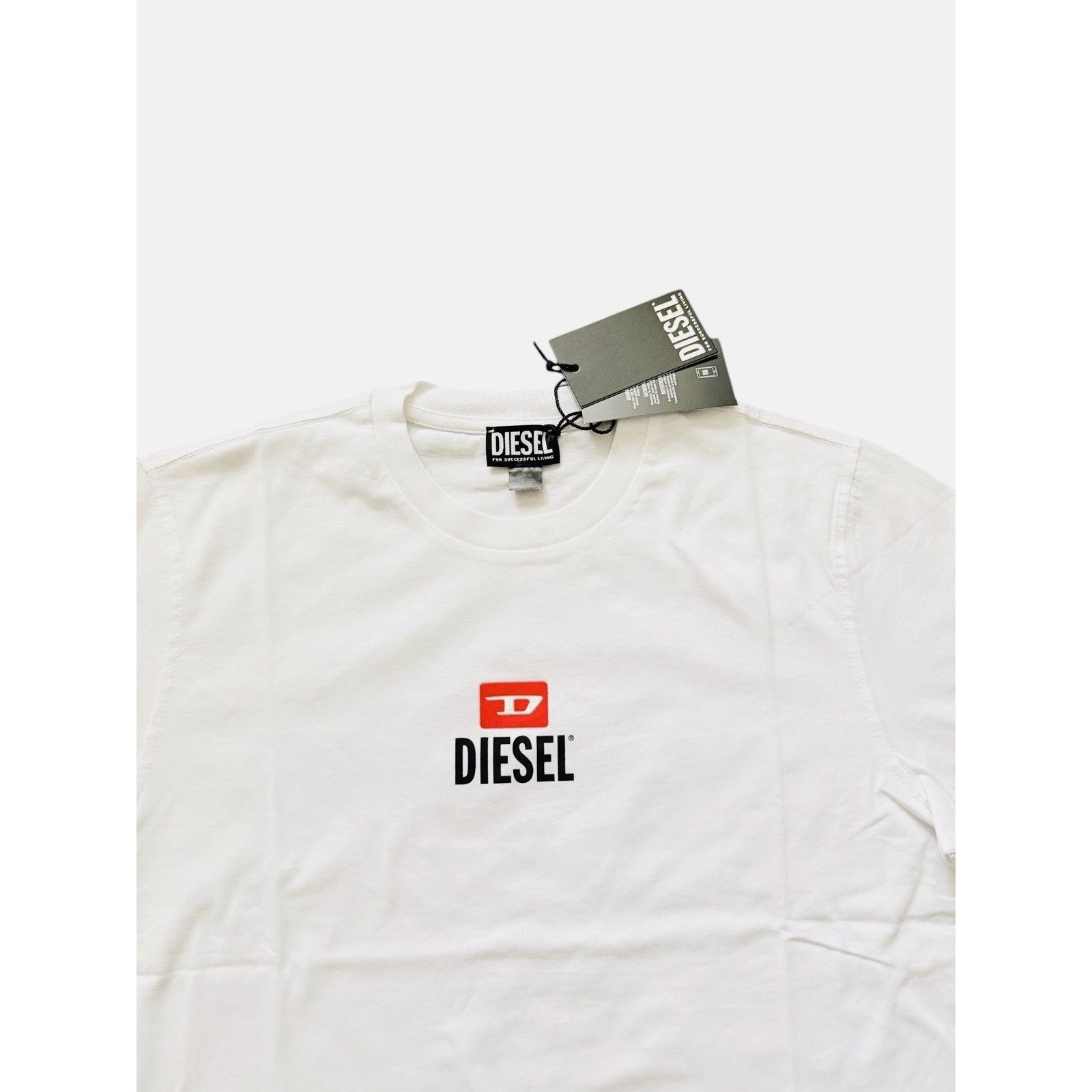 Diesel Diesel T-Just Small New D Logo T-Shirt White Size L Size US L / EU 52-54 / 3 - 2 Thumbnail