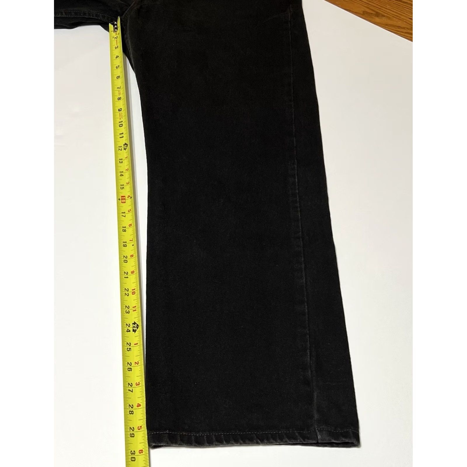 Levi's VINTAGE Levi's 505 Jeans Mens 38x30 Black Regular Straight 90s USA Denim Button Zip Pockets 5-Pocket Image: 40x30 Tag Tagless? (note: no extra text) Size US 38 / EU 54 - 5 Thumbnail