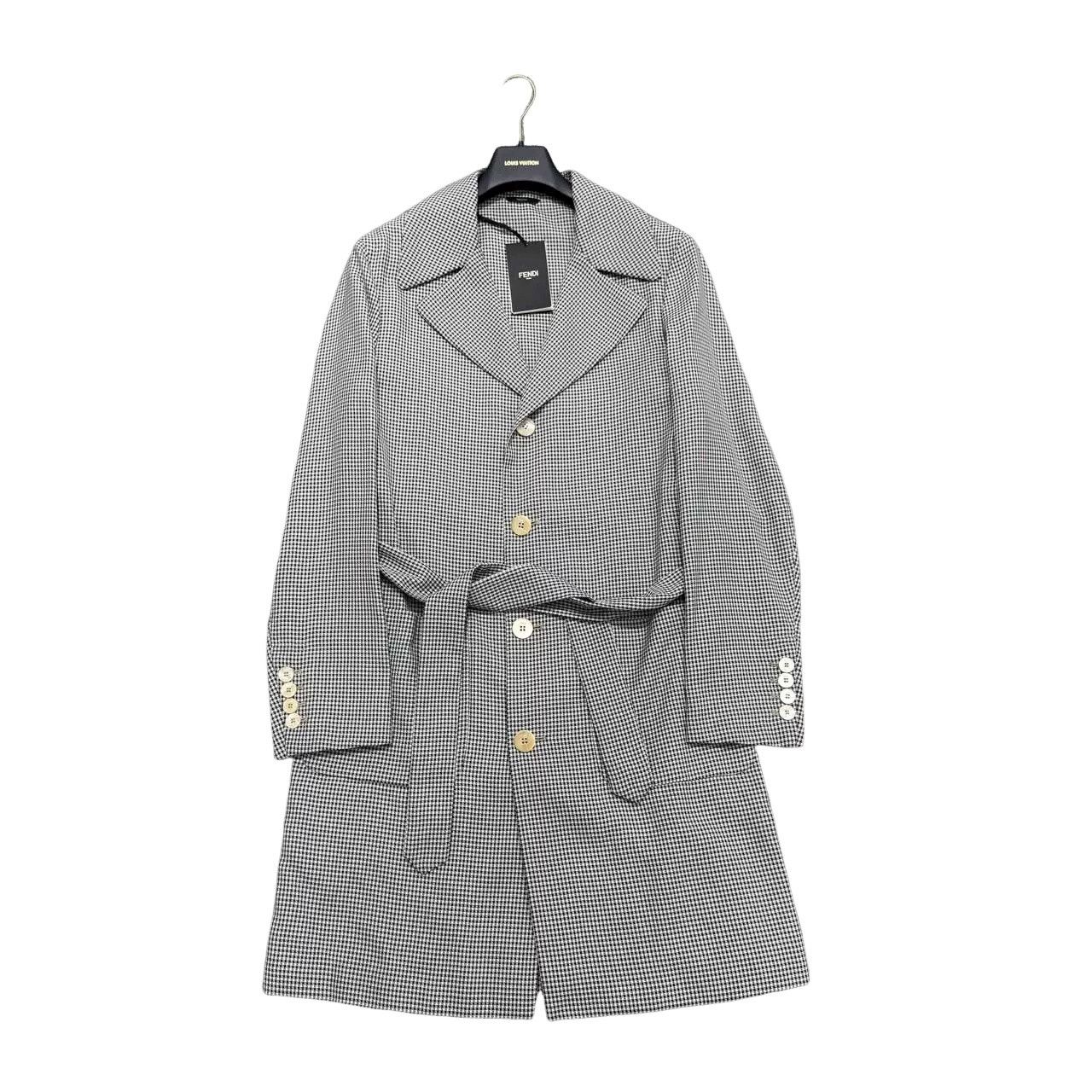 Fendi Fendi Check Belted Coat Size 48 Size US M / EU 48-50 / 2 - 1 Thumbnail