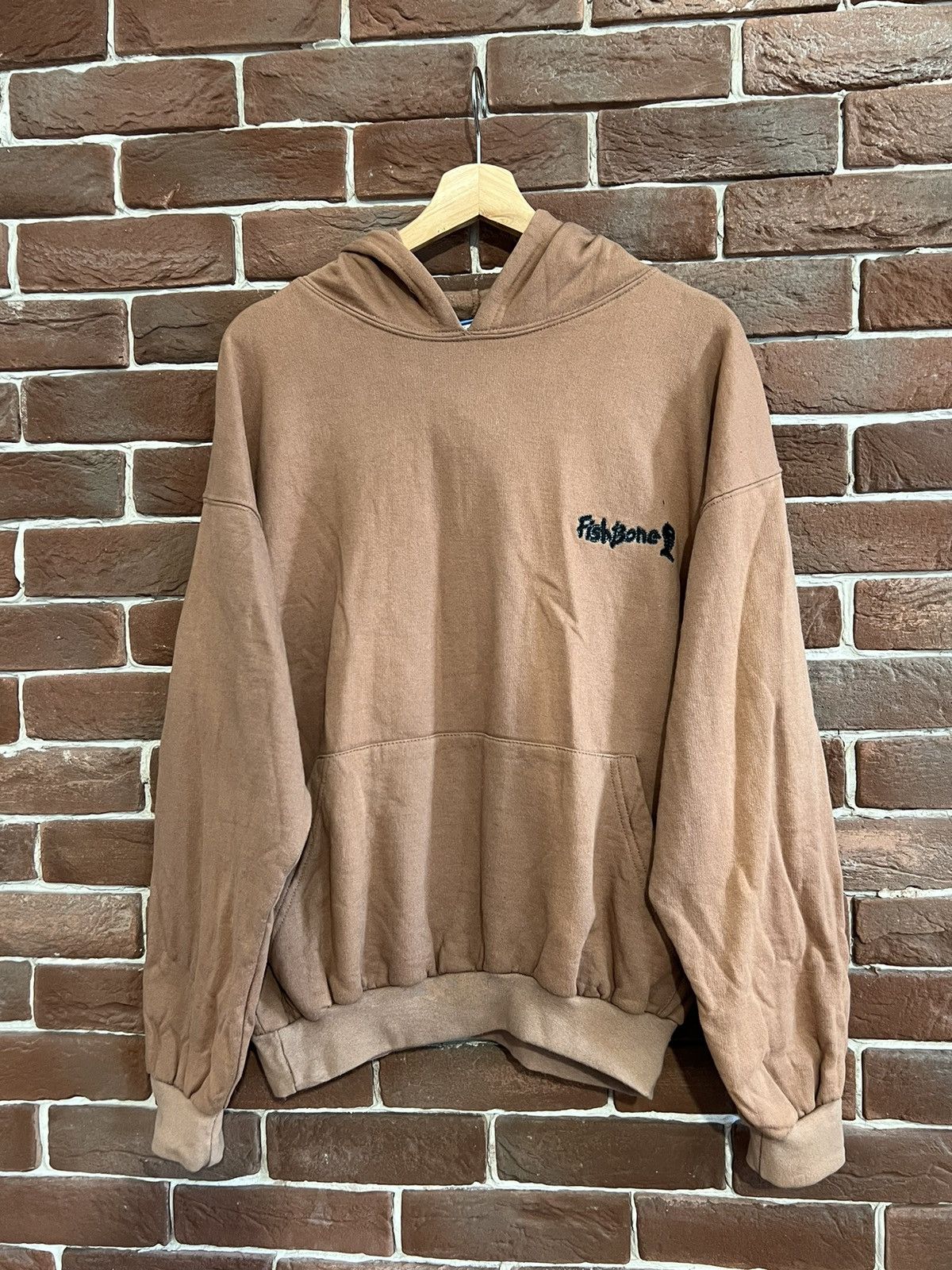 Hook-Ups Vintage 90s Fishbone Brand Hoodie Pornstar Hookup Brown M Size US M / EU 48-50 / 2 - 2 Thumbnail