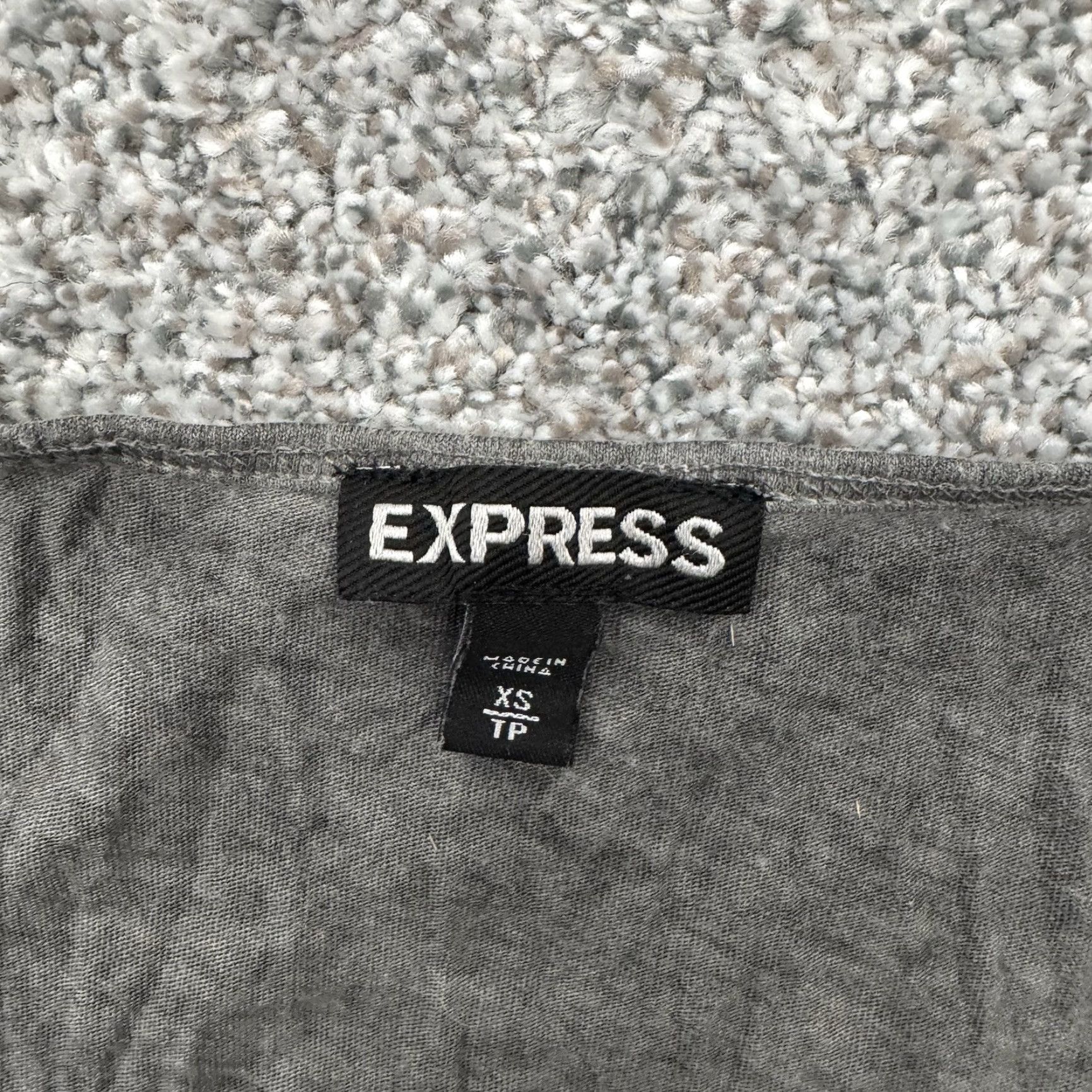 Express Express Tank Top Womens XS Edgy Sequins Sparkly Grunge Party Y2K Look Tank Women's XS Gray Cotton Modal Sequin Express Vintage? No Size XS / US 0-2 / IT 36-38 - 5 Thumbnail