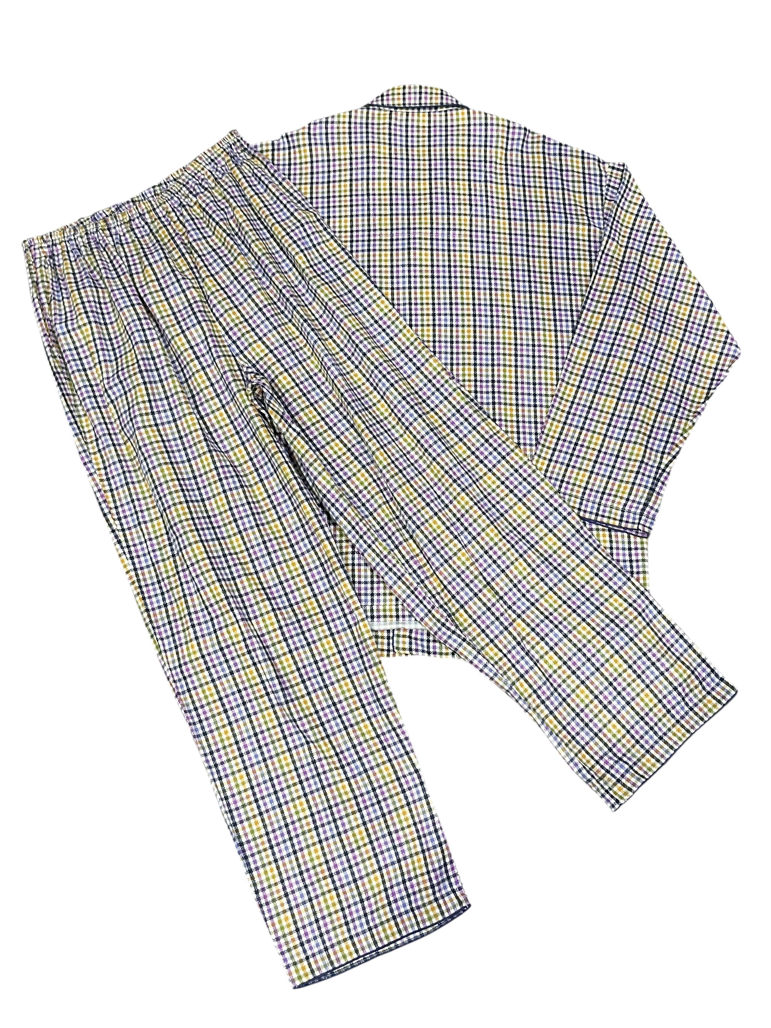 Yves Saint Laurent 🔥Authentic YSL Multicolor Classic Check Unisex Pajamas Set Size US M / EU 48-50 / 2 - 8 Thumbnail