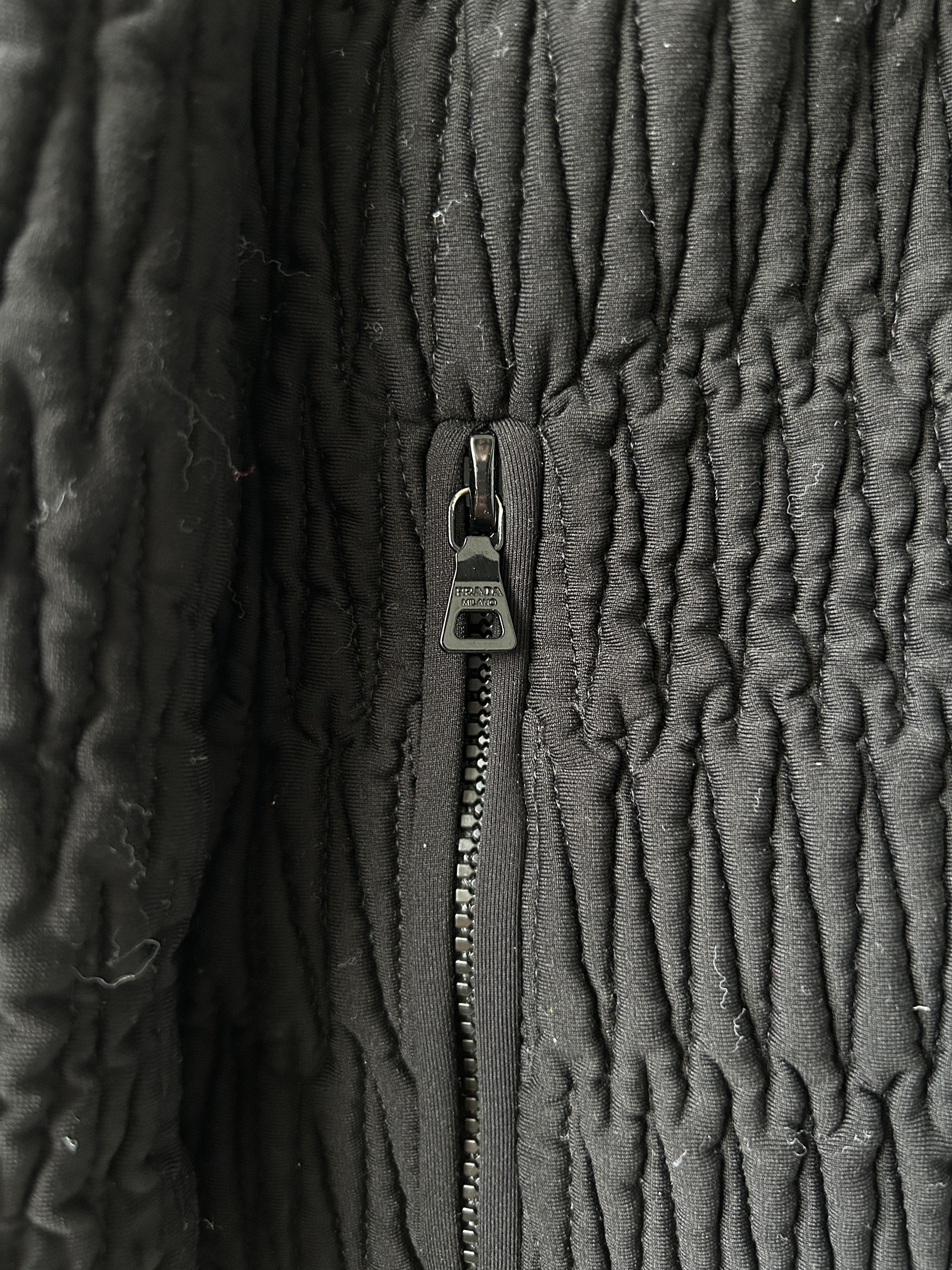 Prada Archive AW2011 Prada pleated full zip sweatshirt Size L / US 10 / IT 46 - 8 Thumbnail