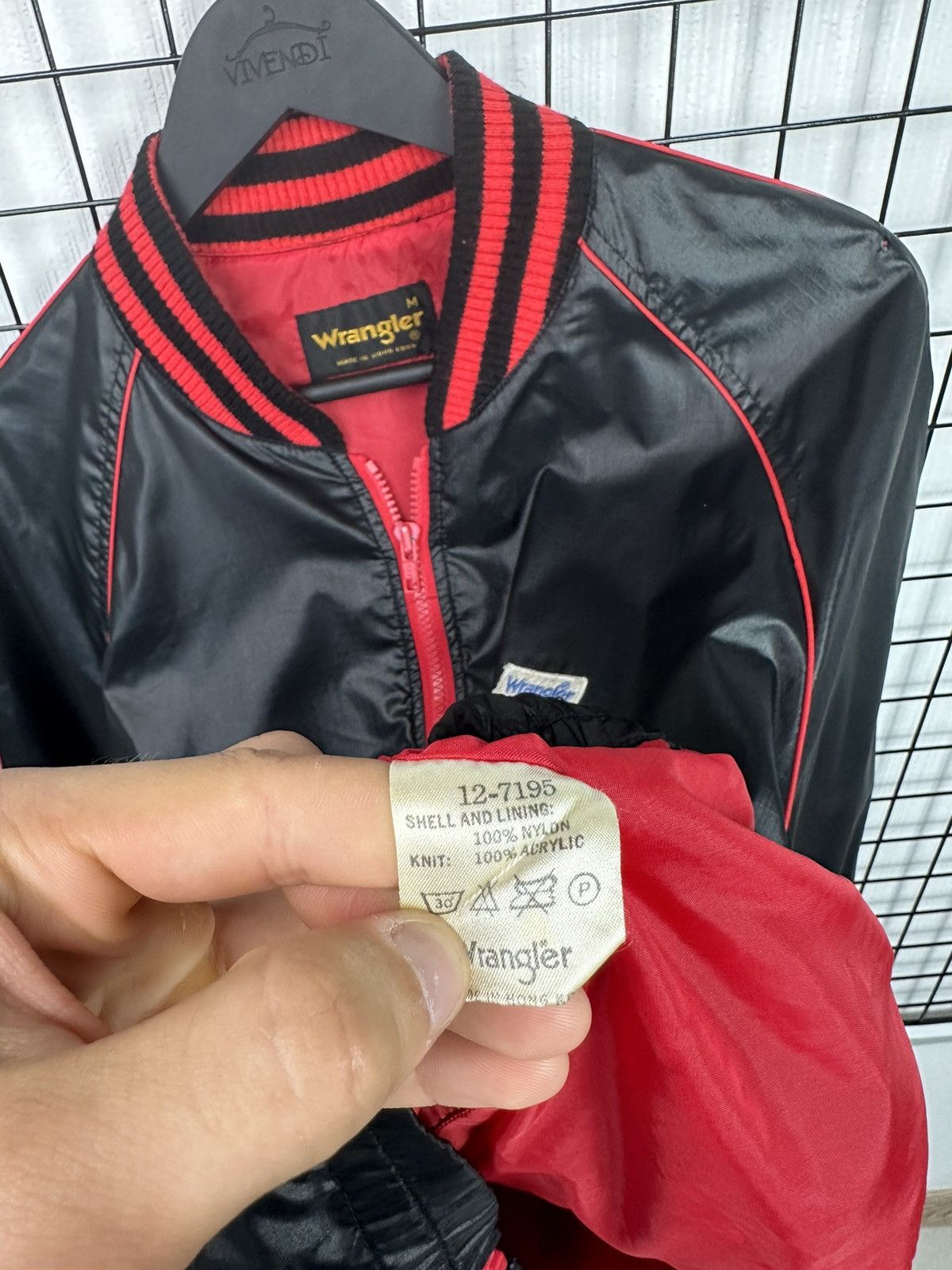 Vintage × Wrangler Vintage Wrangler Bomber Jacket light Men M Black Hong Kong Size US M / EU 48-50 / 2 - 12 Thumbnail