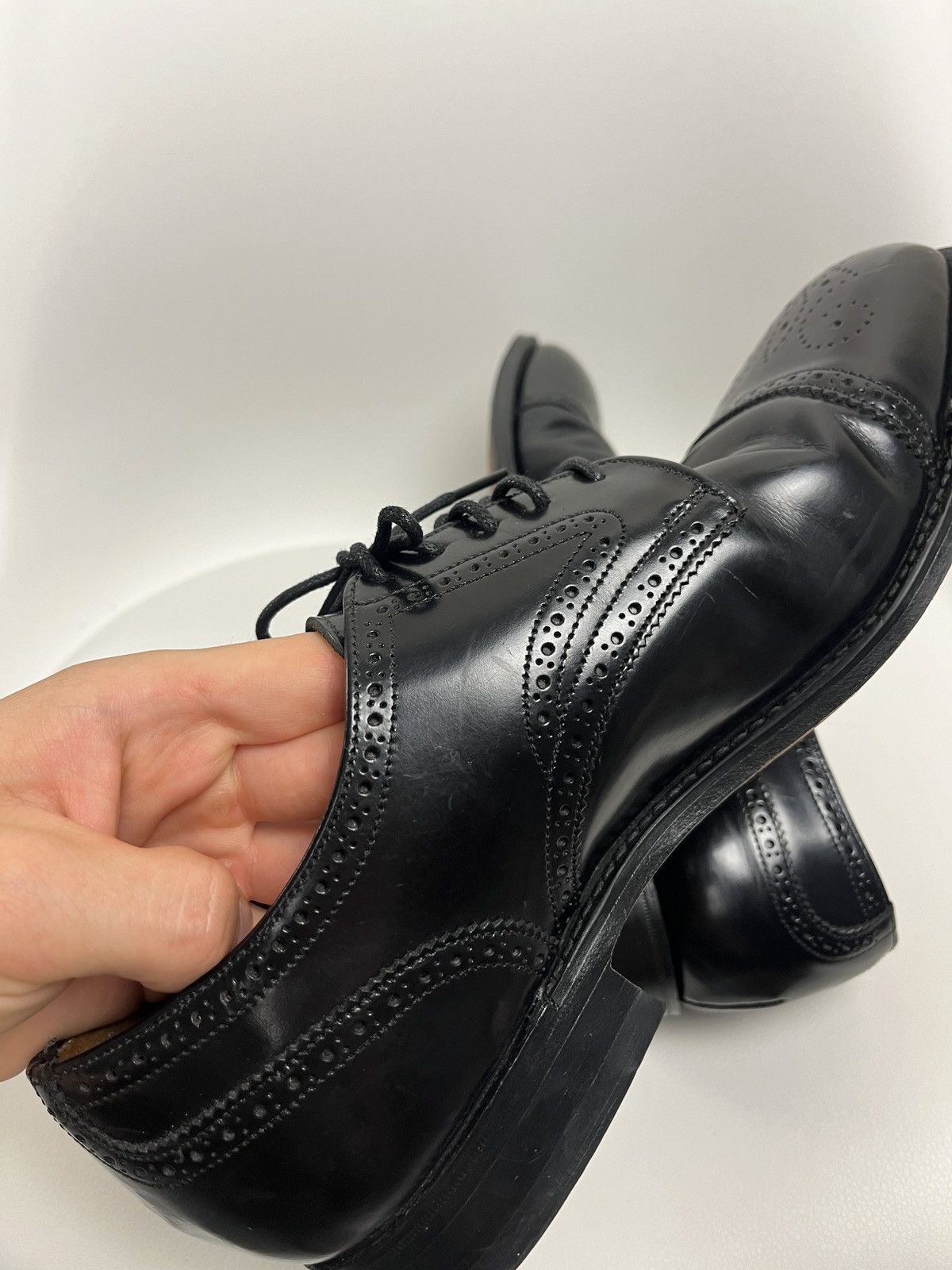Cheaney Vintage Joseph Cheaney Oxford Brogue Shoes Calf Leather UK 9 Size US 9 / EU 42 - 15 Thumbnail