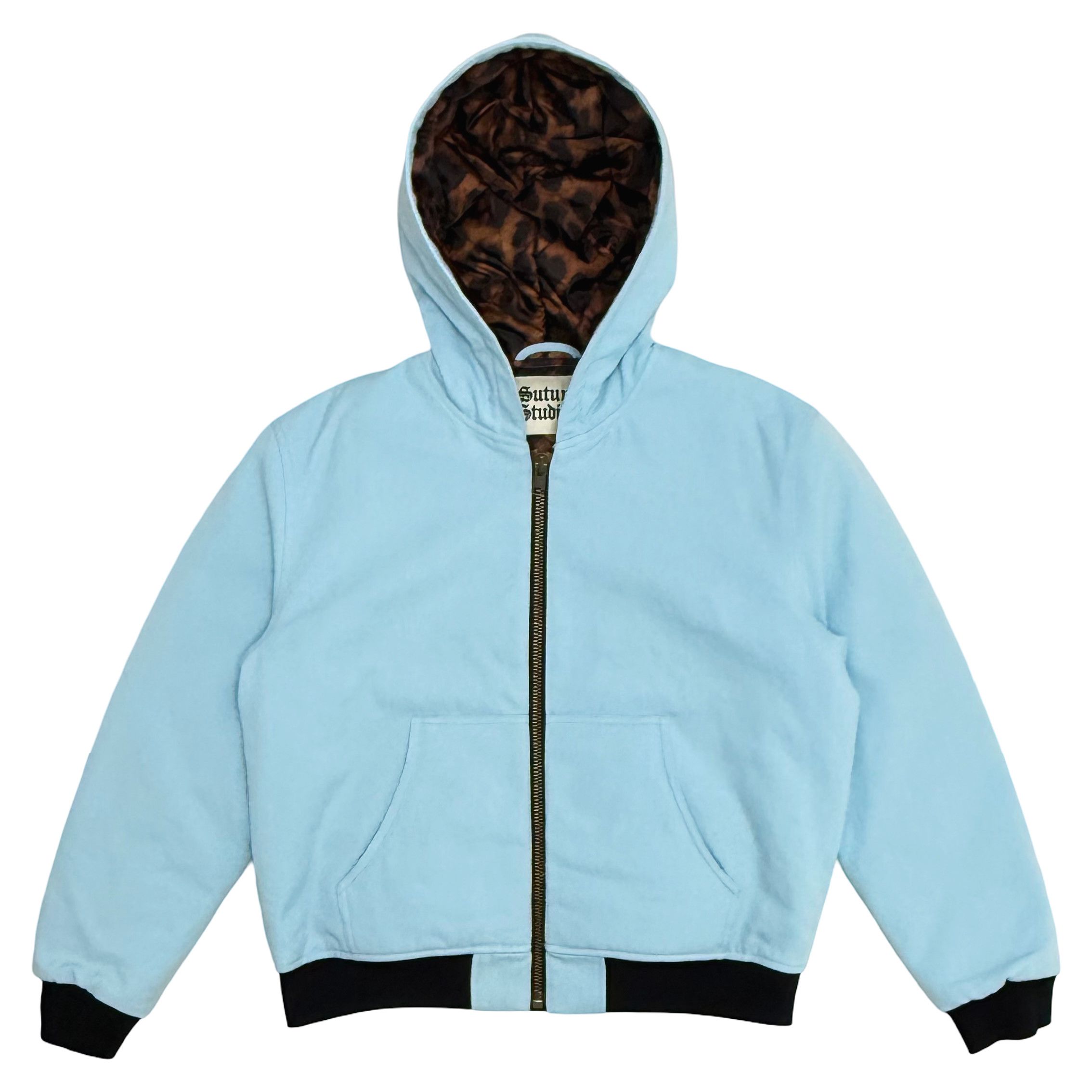 Carhartt Suture Studios 16oz Duck Canvas Work Jacket Ice Blue Leopard Size US L / EU 52-54 / 3 - 2 Thumbnail