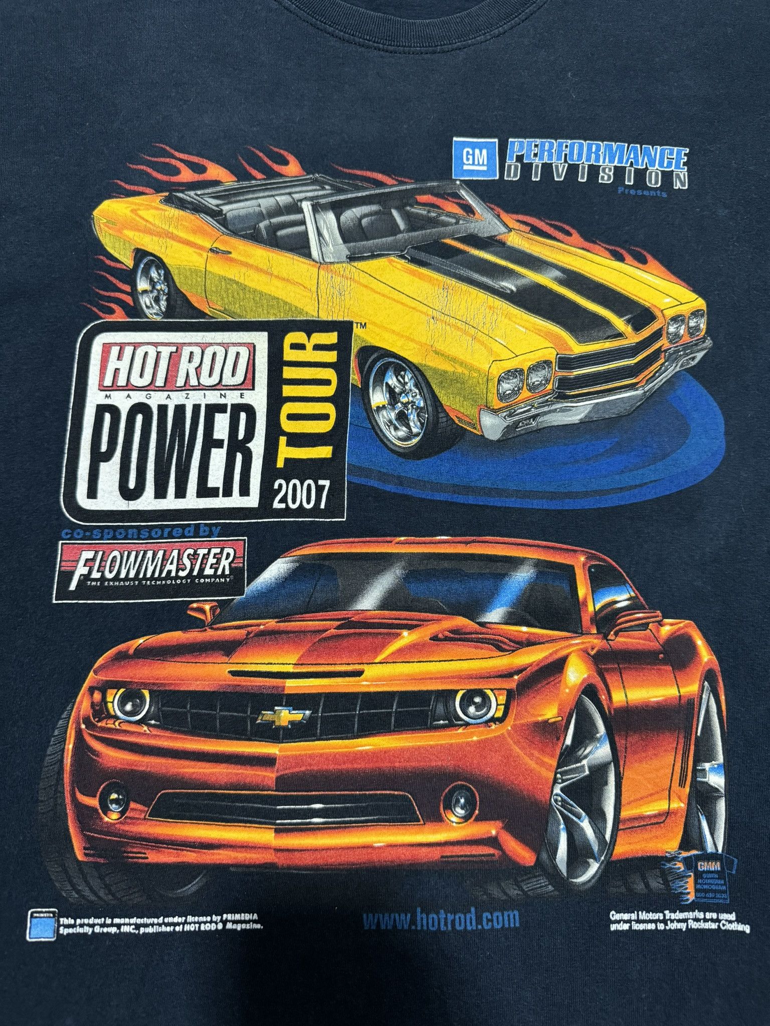 NASCAR × Vintage Vintage Y2K Hot Road Magazine Power Tour 07 T shirt Size US XL / EU 56 / 4 - 3 Thumbnail