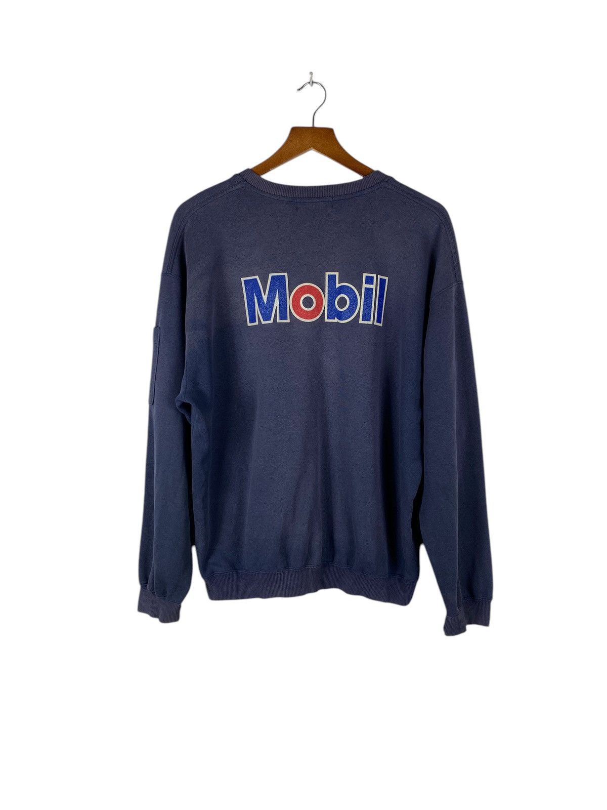 Vintage Vintage ESSO MOBIL GAS Sweatshirt Size US XL / EU 56 / 4 - 1 Thumbnail