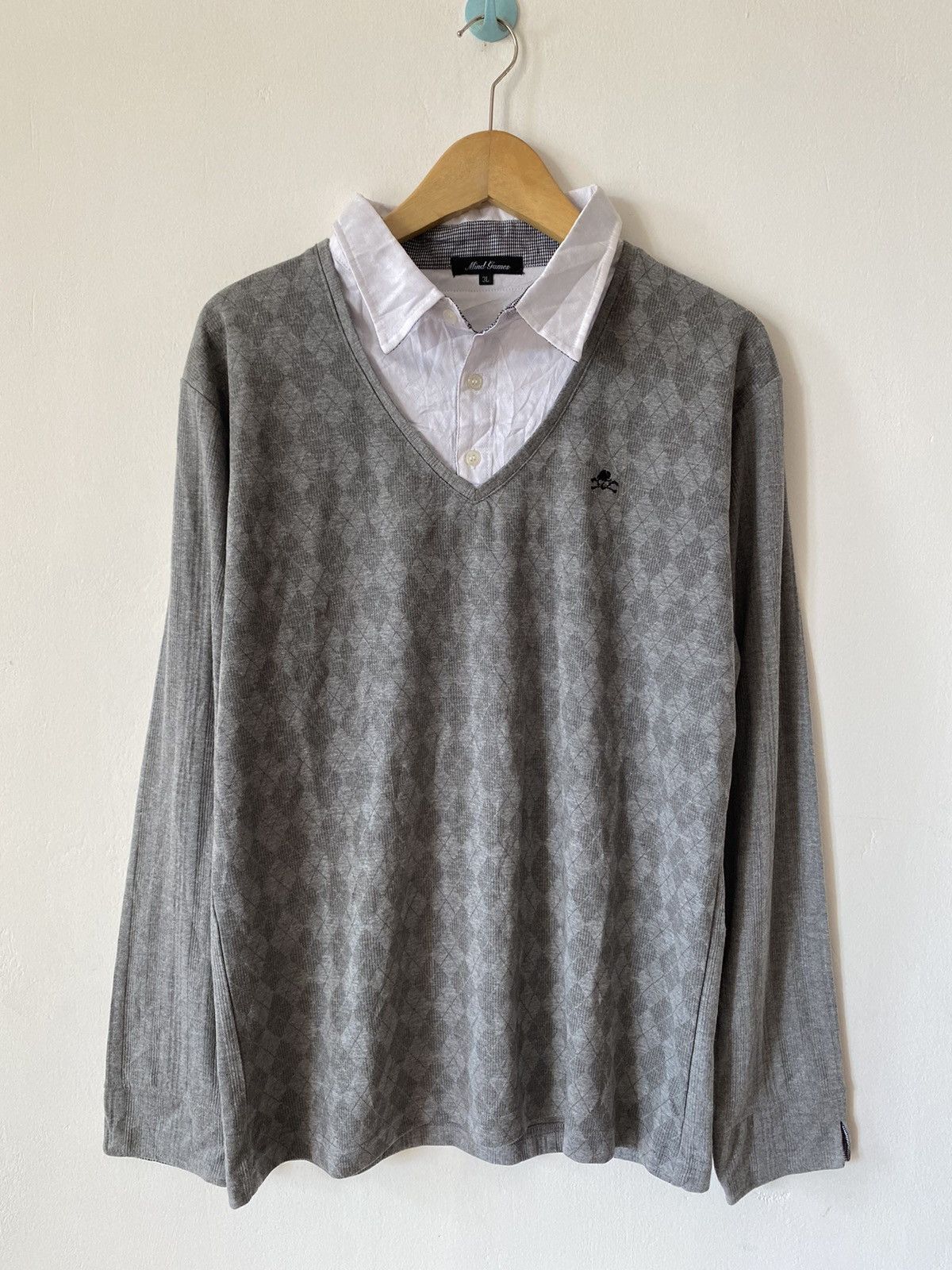 14th Addiction × KMRii × Yasuyuki Ishii Double Layers Long Sleeve Skull Punk Rock Style Size US L / EU 52-54 / 3 - 1 Thumbnail