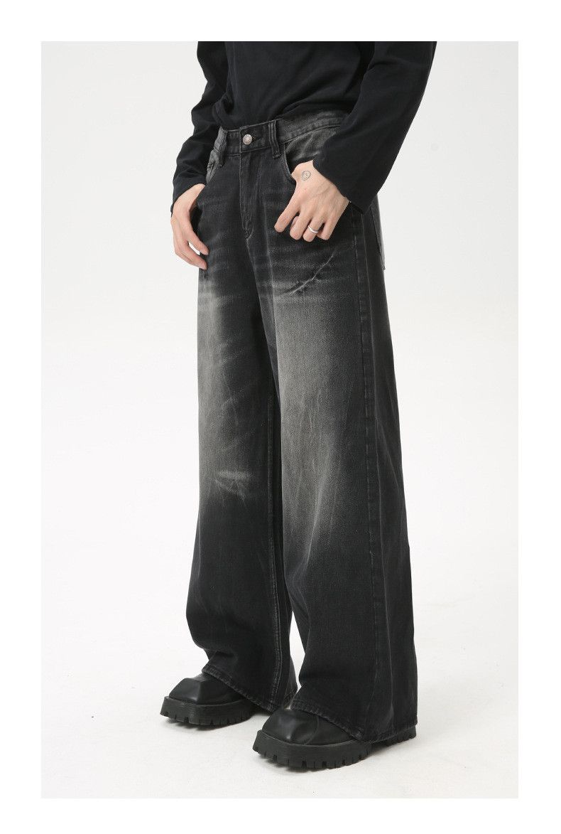 Japanese Brand × Jean American high street retro washed black gray jeans Size US 32 / EU 48 - 3 Thumbnail