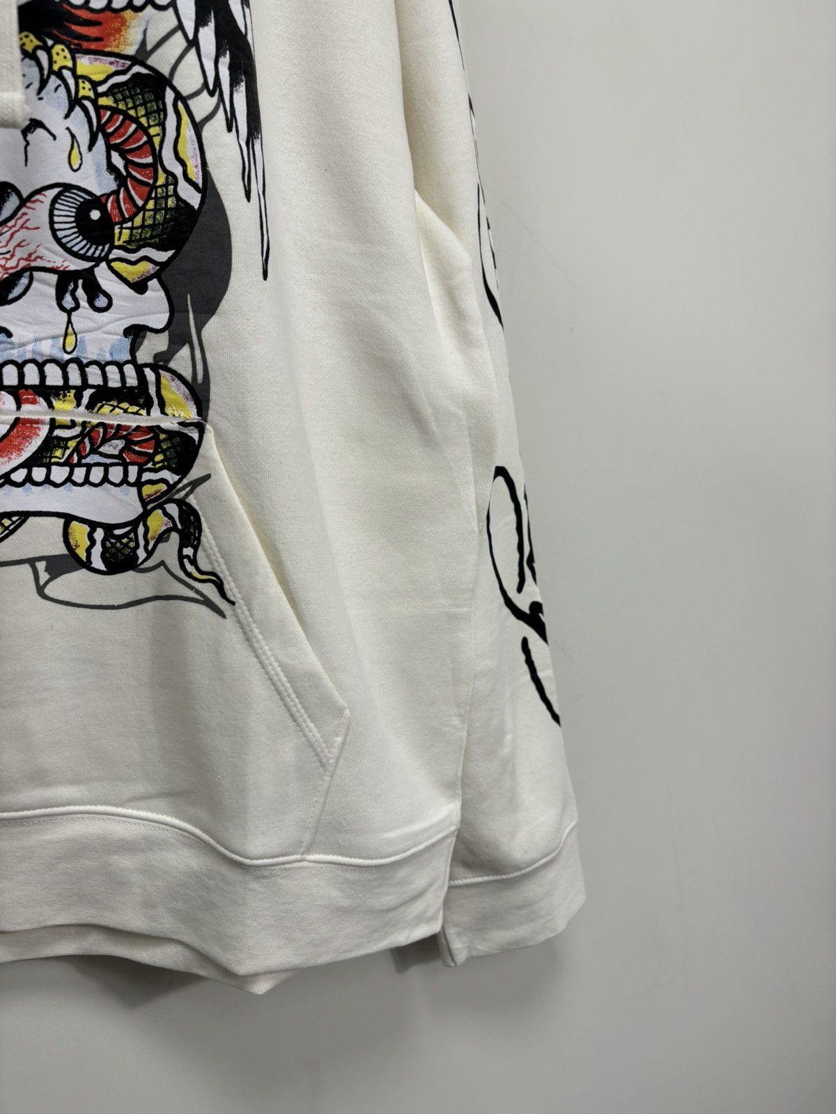 Christian Audigier Ed Hardy NEW Eagle Dead Skull Logo Y2K Hype Hoodie Size US L / EU 52-54 / 3 - 9 Thumbnail