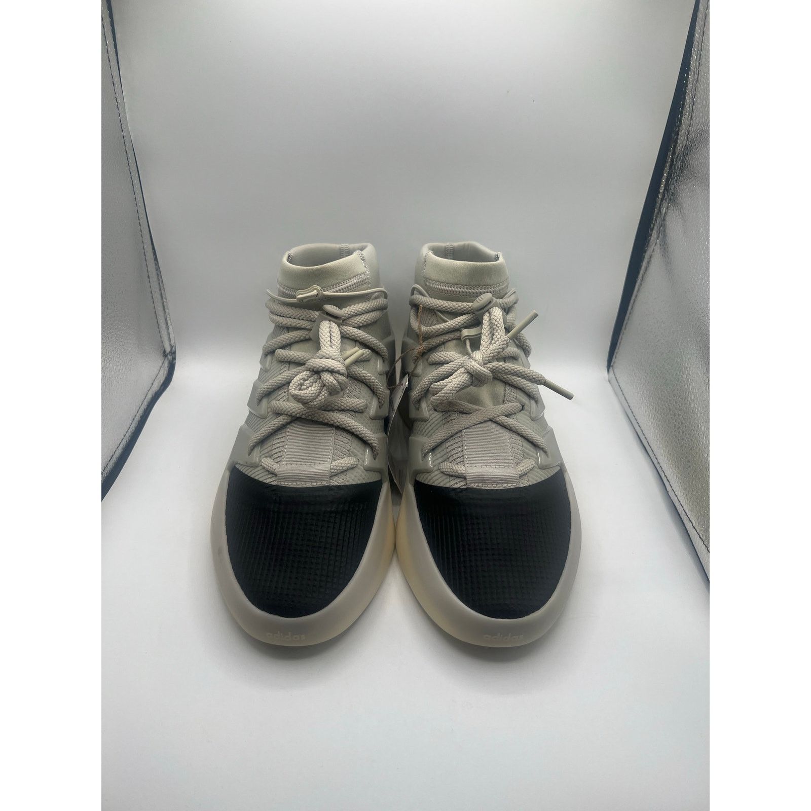 Adidas Fear Of God Athletics x Adidas I BASKETBALL “Sesame Carbon” Size US 8.5 / EU 41-42 - 2 Thumbnail