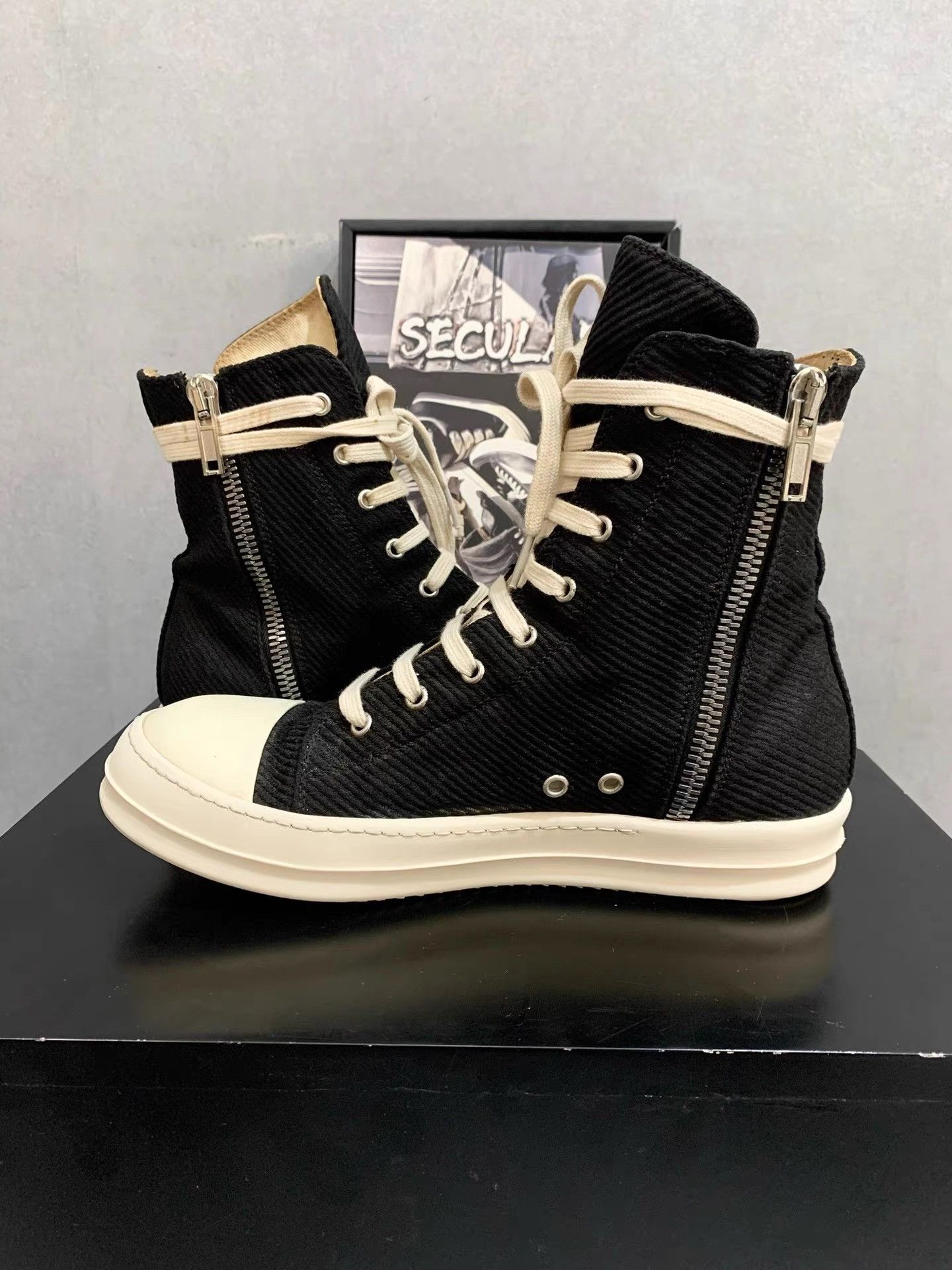 Rick Owens Rick Owens Canvas High-Top Big Converse K34 Size US 8.5 / EU 41-42 - 6 Thumbnail