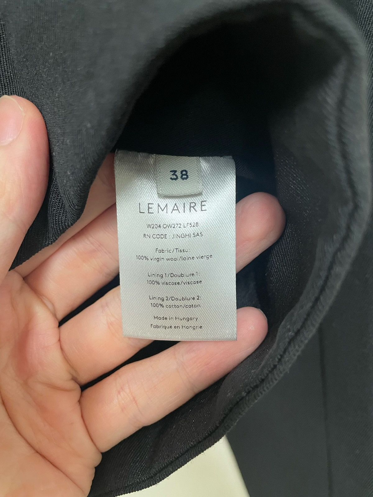 Lemaire Lemaire 20AW Wool Short Fit Jacket Size S / US 4 / IT 40 - 4 Thumbnail