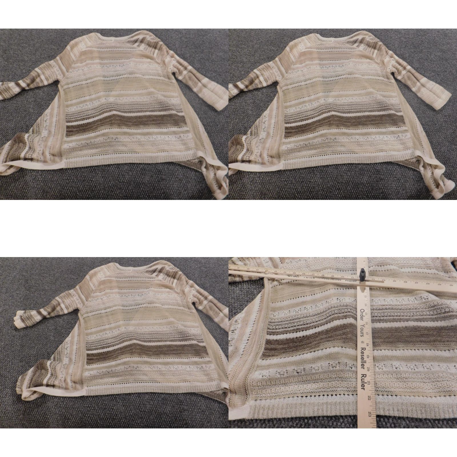 Vintage Knox Rose Womens Cardigan Sweater Small Beige Beige Cardigan Knit Size S / US 4 / IT 40 - 8 Thumbnail