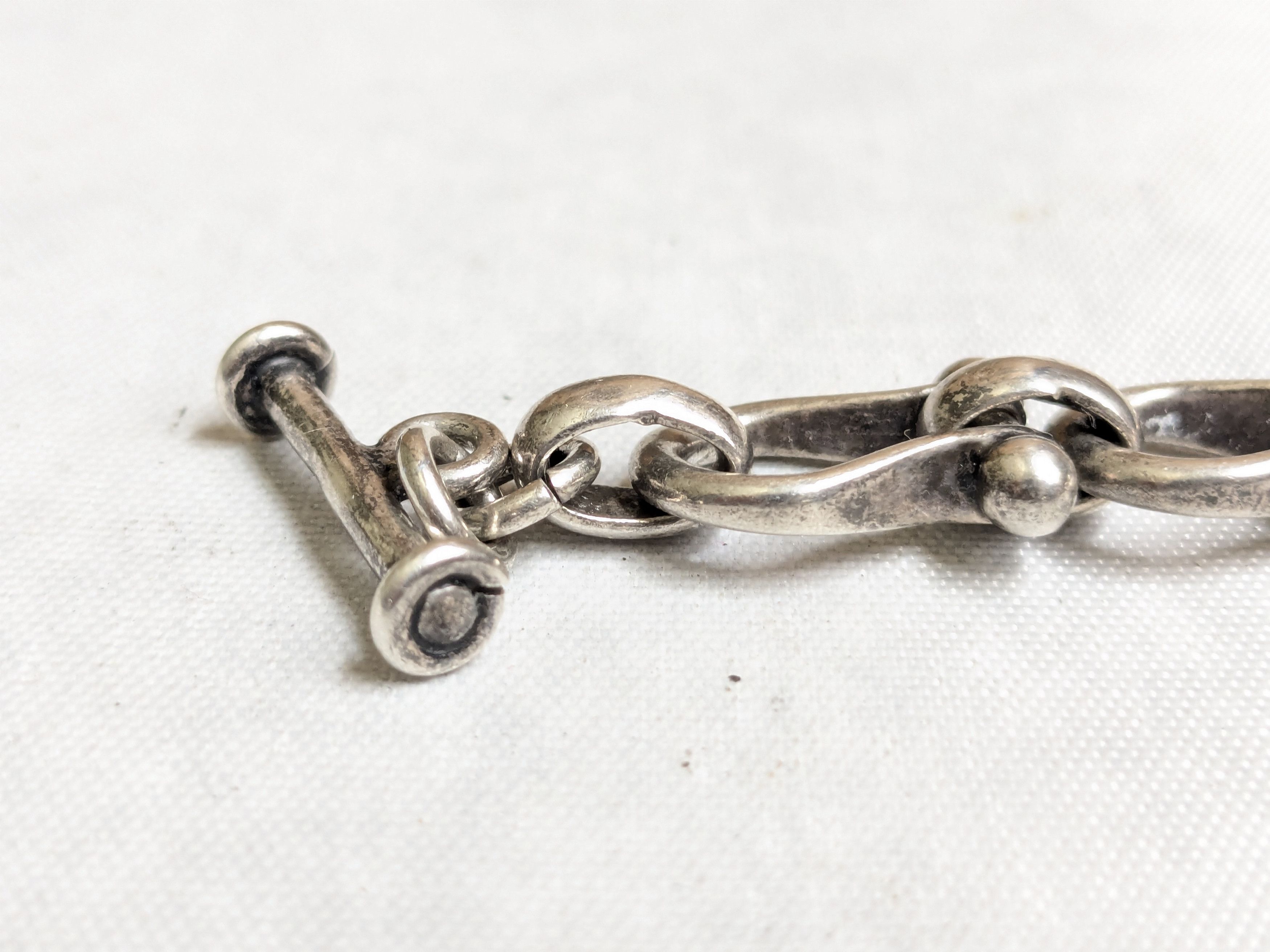 Jewelry Vintage Sterling Silver Equestrian Bracelet Taxco 7.75" Size ONE SIZE - 10 Thumbnail