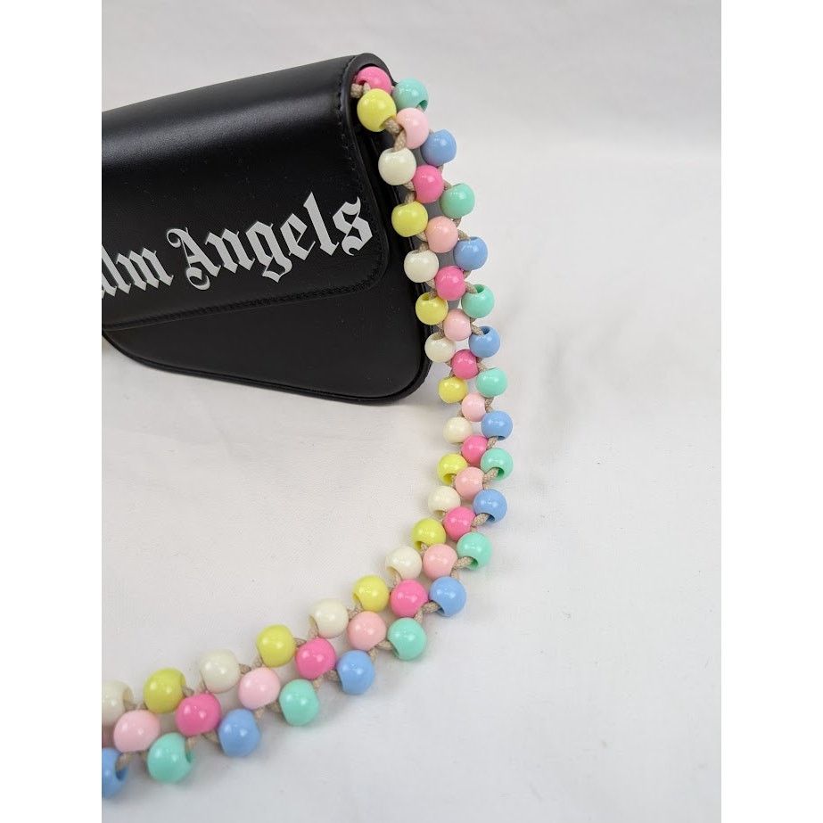 Palm Angels o1rshd1 Size: OS / Beads Strap Crash Bag in Black/White Size ONE SIZE - 9 Thumbnail