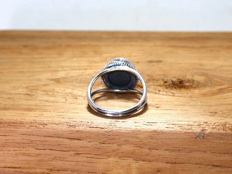 Handmade Abalone Shell Ring: Handmade Sterling Silver Ocean Jewelry Size ONE SIZE - 7 Thumbnail
