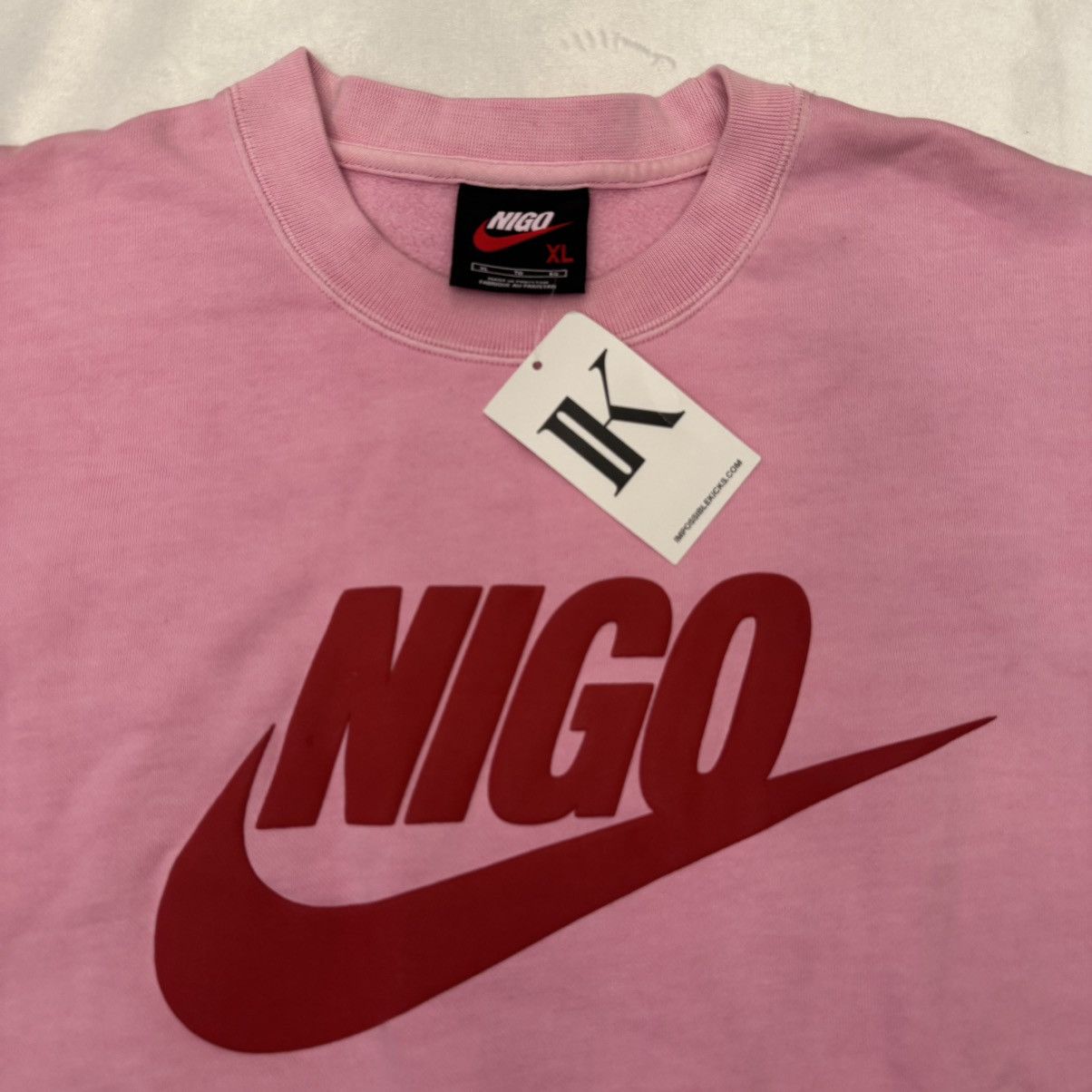 Nigo × Nike Nike x Nigo NRG Fleece Crew Sweatshirt Size US XL / EU 56 / 4 - 2 Thumbnail