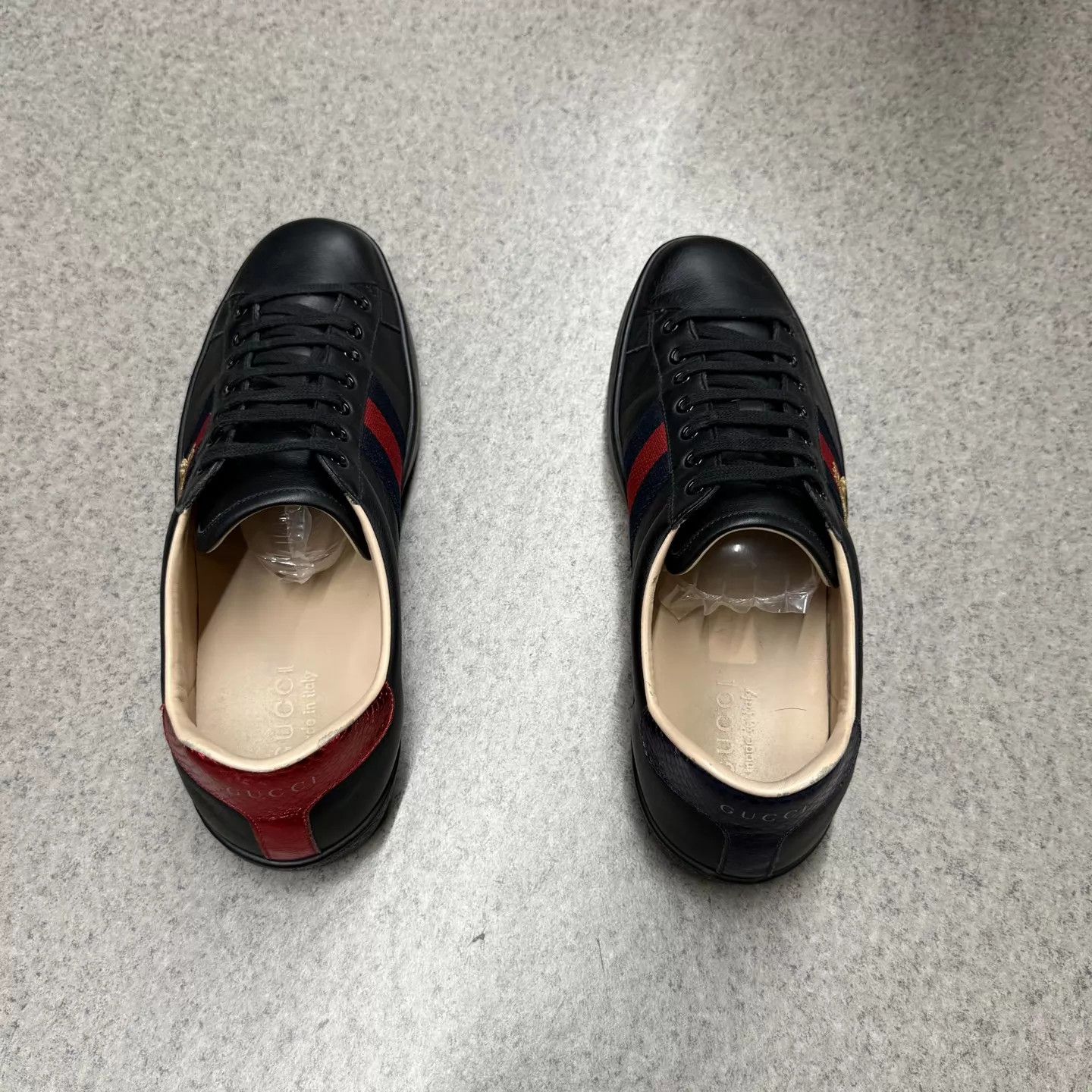 Gucci Gucci Ace Sneaker Bee Embroidered 43 Like New Worn 2x Size US 10 / EU 43 - 8 Thumbnail
