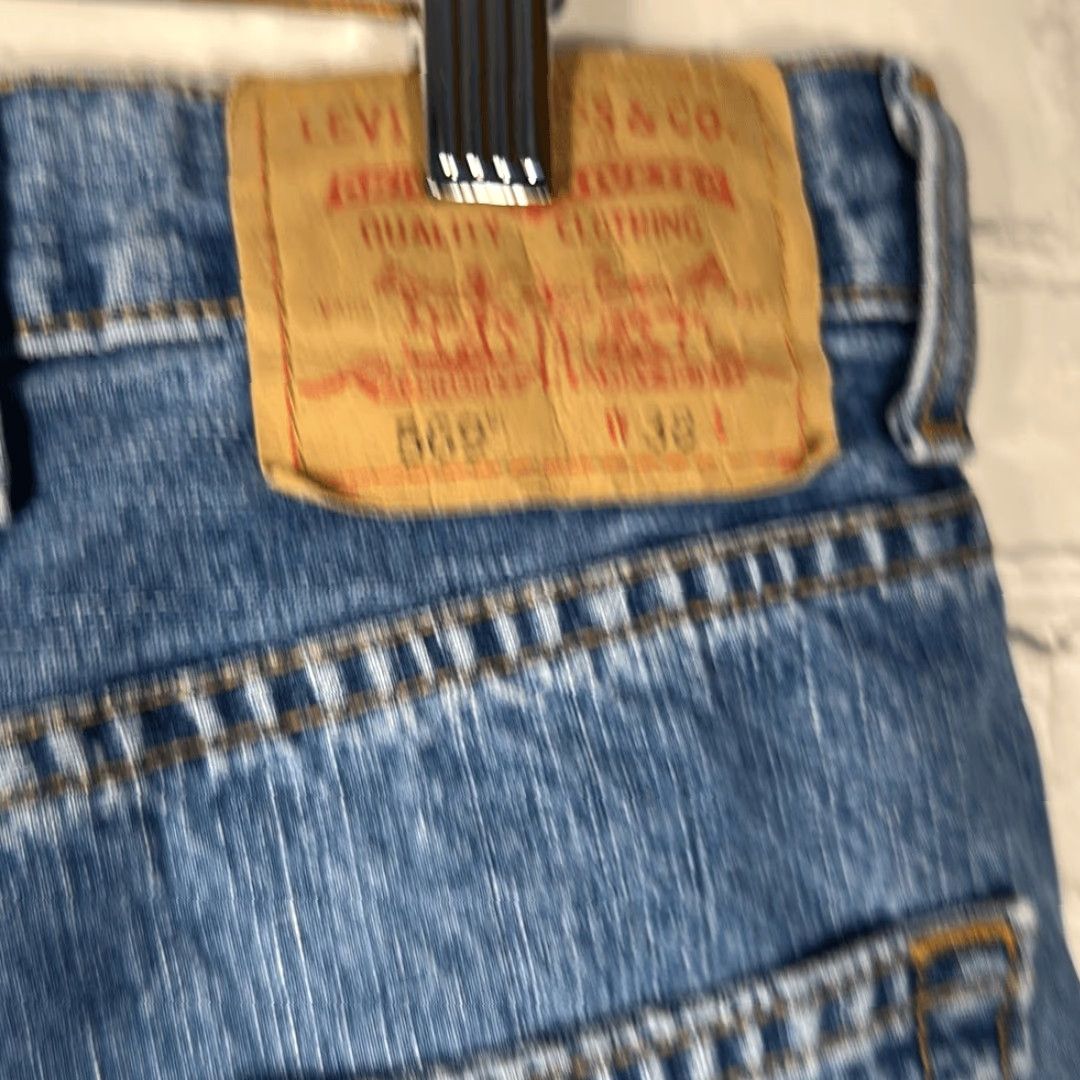 Levi's LEVI’S 569 Jeans Loose Straight Denim Regular Shorts 38 Jorts Skater Men Blue 38 Denim Regular Shorts Mens Size US 38 / EU 54 - 2 Thumbnail