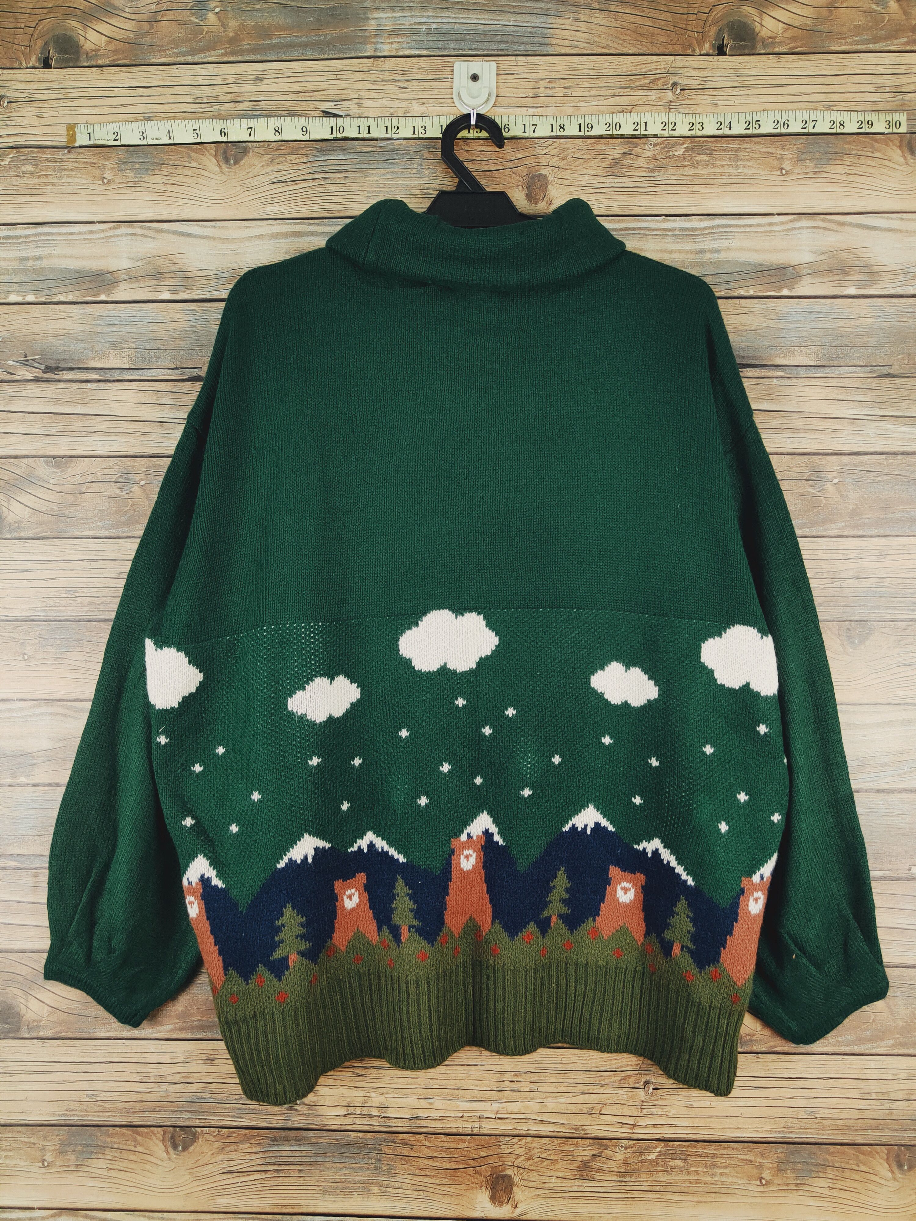 Vintage Rivet & Surge Green Knitwear Sweatshirts #W1233 Size US XL / EU 56 / 4 - 9 Thumbnail