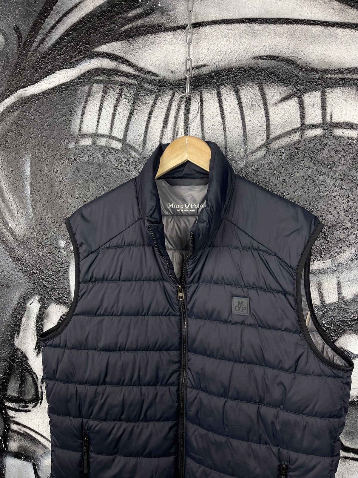 Marc O'Polo Marc O’ Polo Quilted Dark Blue Vest Recycled Fabric Men’s L Size US L / EU 52-54 / 3 - 2 Thumbnail