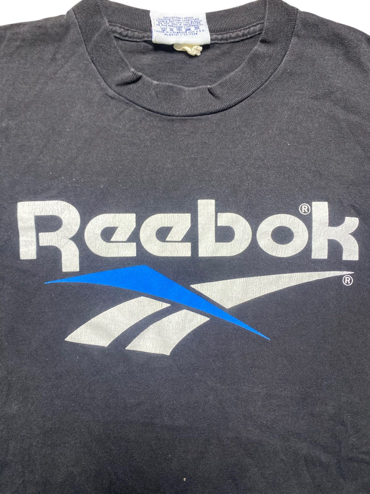 Reebok VINTAGE REEBOK TSHIRT BIG LOGO DESIGN Size US L / EU 52-54 / 3 - 8 Thumbnail