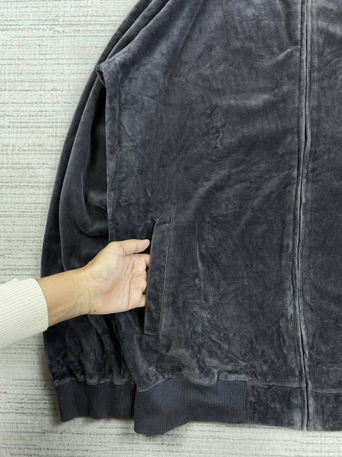 Polo Ralph Lauren × Vintage Vintage 90s Polo Ralph Lauren Velvet Zipper Jacket Size US L / EU 52-54 / 3 - 6 Thumbnail