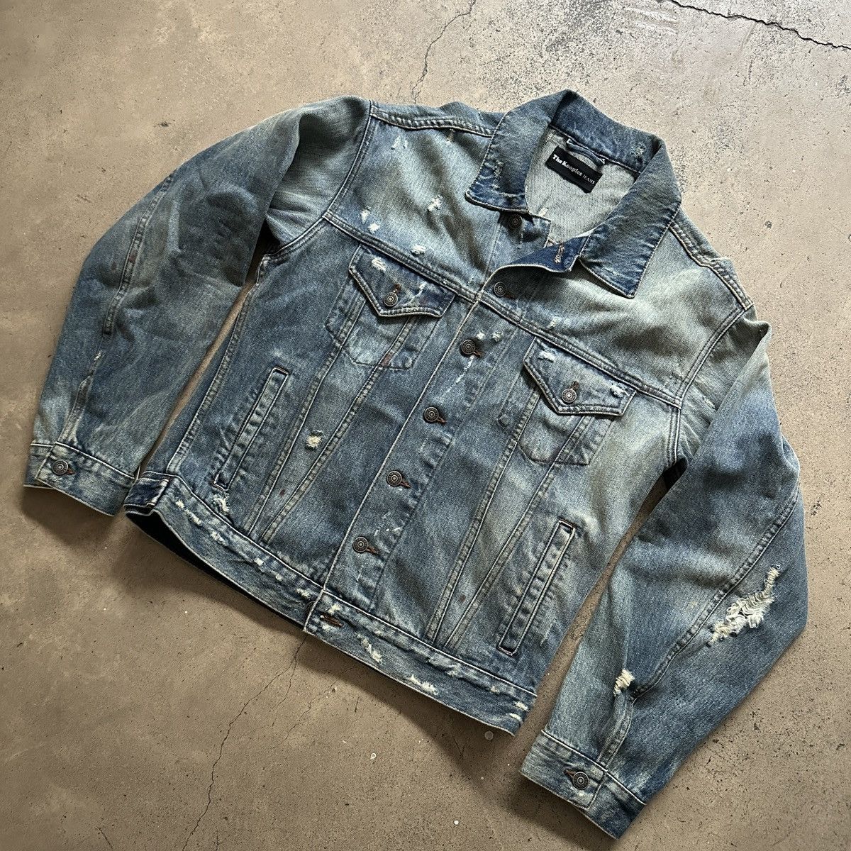 The Kooples The Kooples Distressed Denim Jacket Size US M / EU 48-50 / 2 - 11 Thumbnail