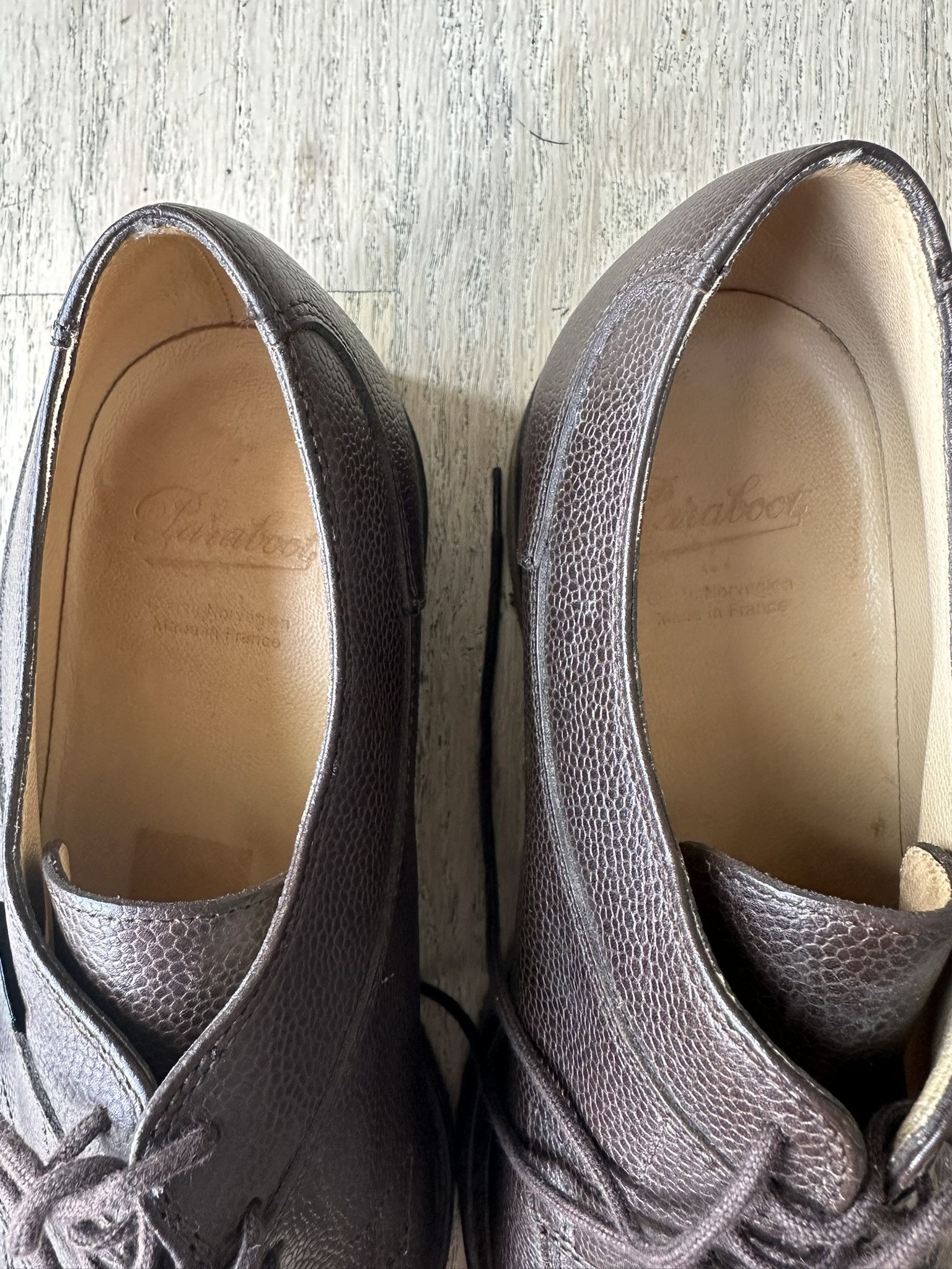 Paraboot Paraboot Avignon Griff II Grain Leather Shoes - Marron Moka Size US 8 / EU 41 - 6 Thumbnail