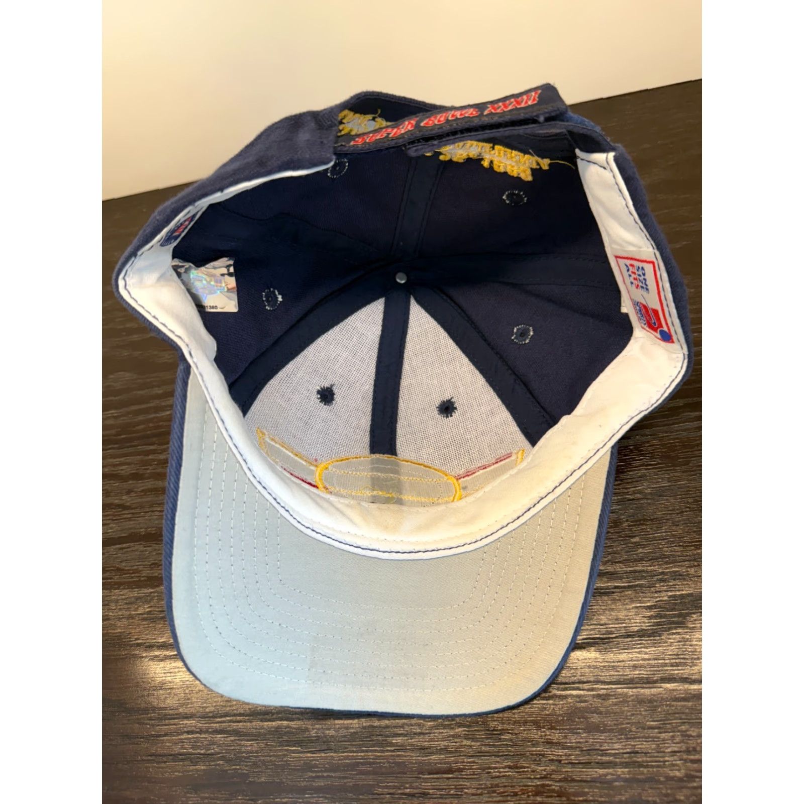 Sports Specialties VINTAGE Sports Specialties Hat Cap Mens One Size Blue 1998 Super Bowl San Diego Retro 90s City Classic Dad Adjustable Cotton Twill Baseball Cap Mens Size ONE SIZE - 6 Thumbnail