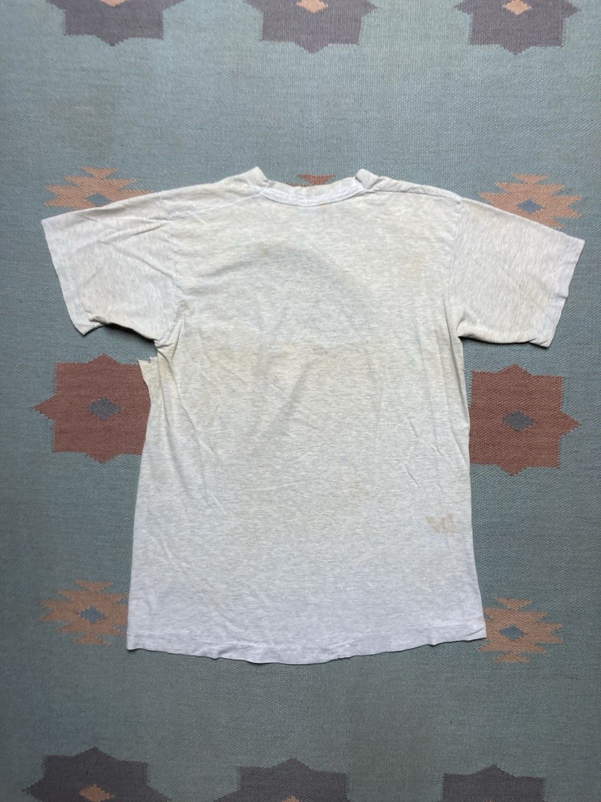 Fruit Of The Loom × Vintage 80s pocket t shirt fruit of the loom gray distressed medium Size US M / EU 48-50 / 2 - 8 Thumbnail