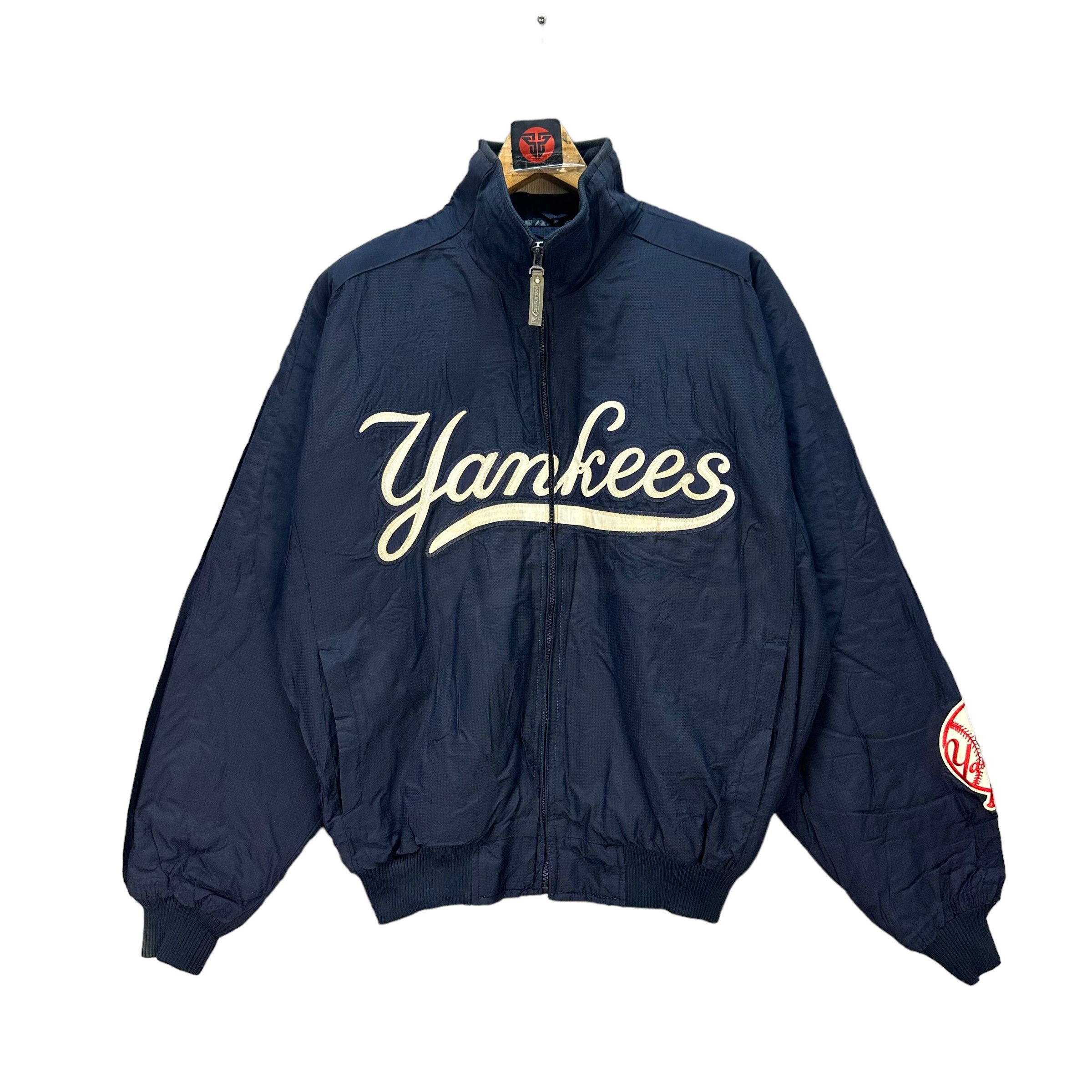 Majestic VINTAGE MLB MAJESTIC YANKEES BIG LOGO JACKET #7678-163 